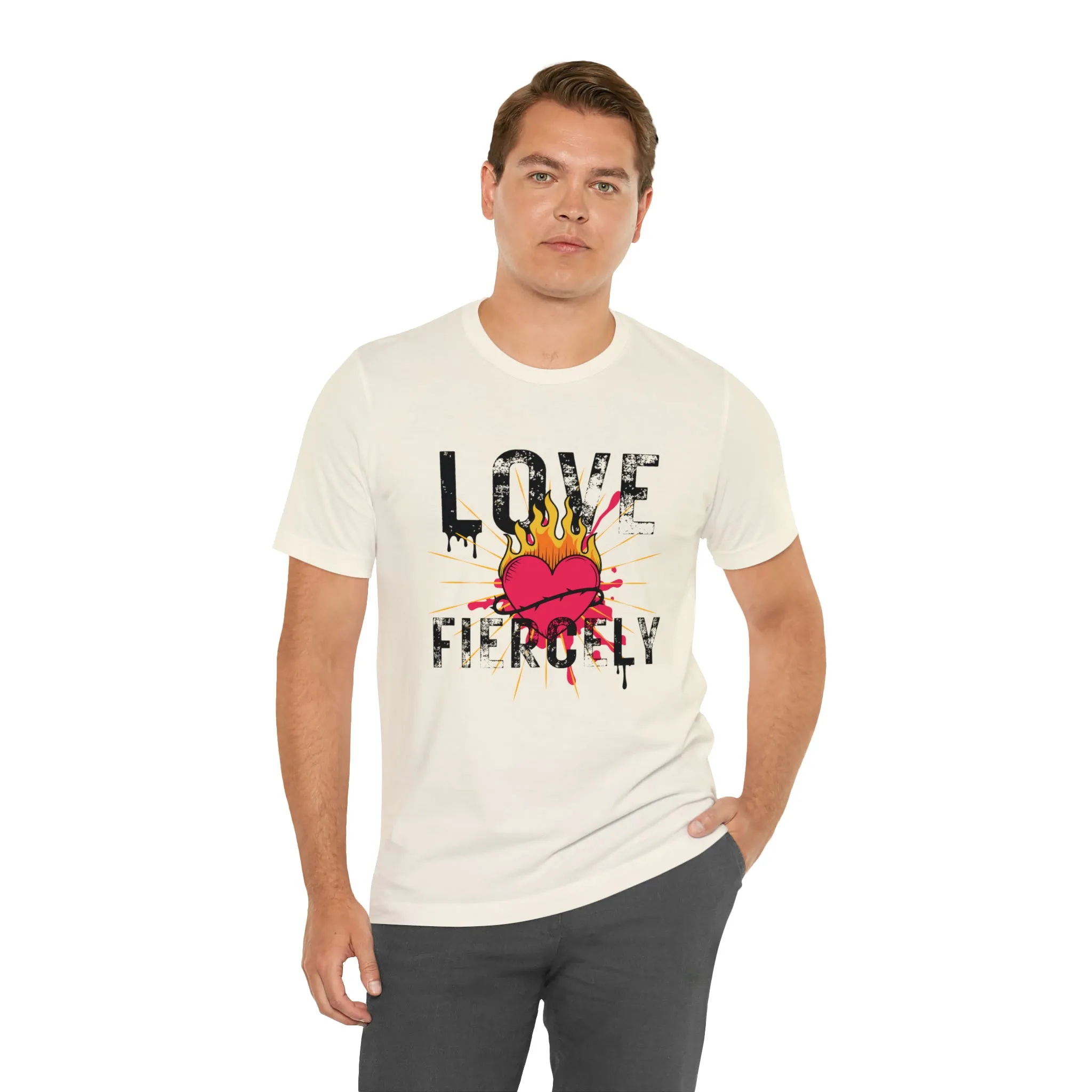 Love Fiercely Unisex Jersey Short Sleeve Tee