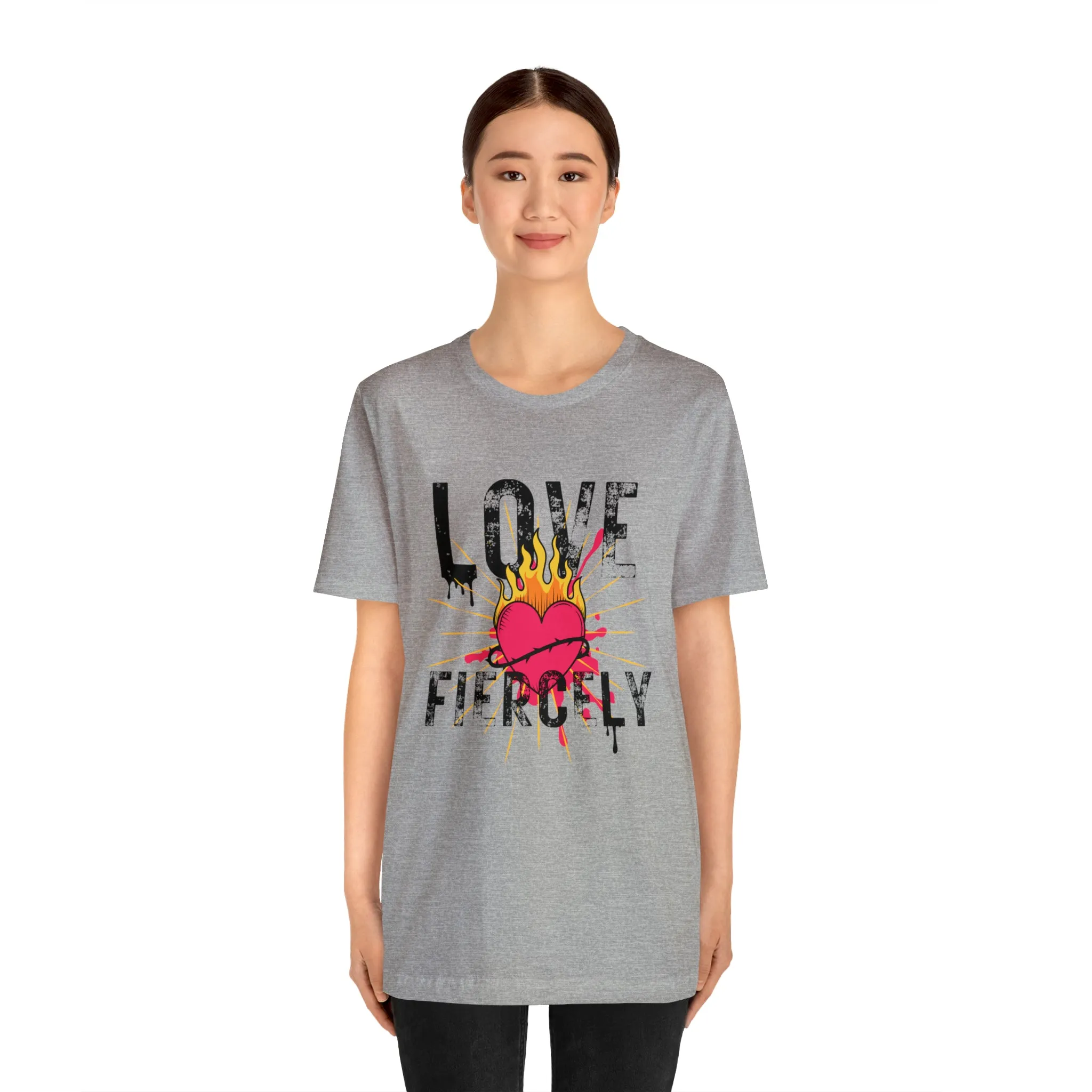 Love Fiercely Unisex Jersey Short Sleeve Tee