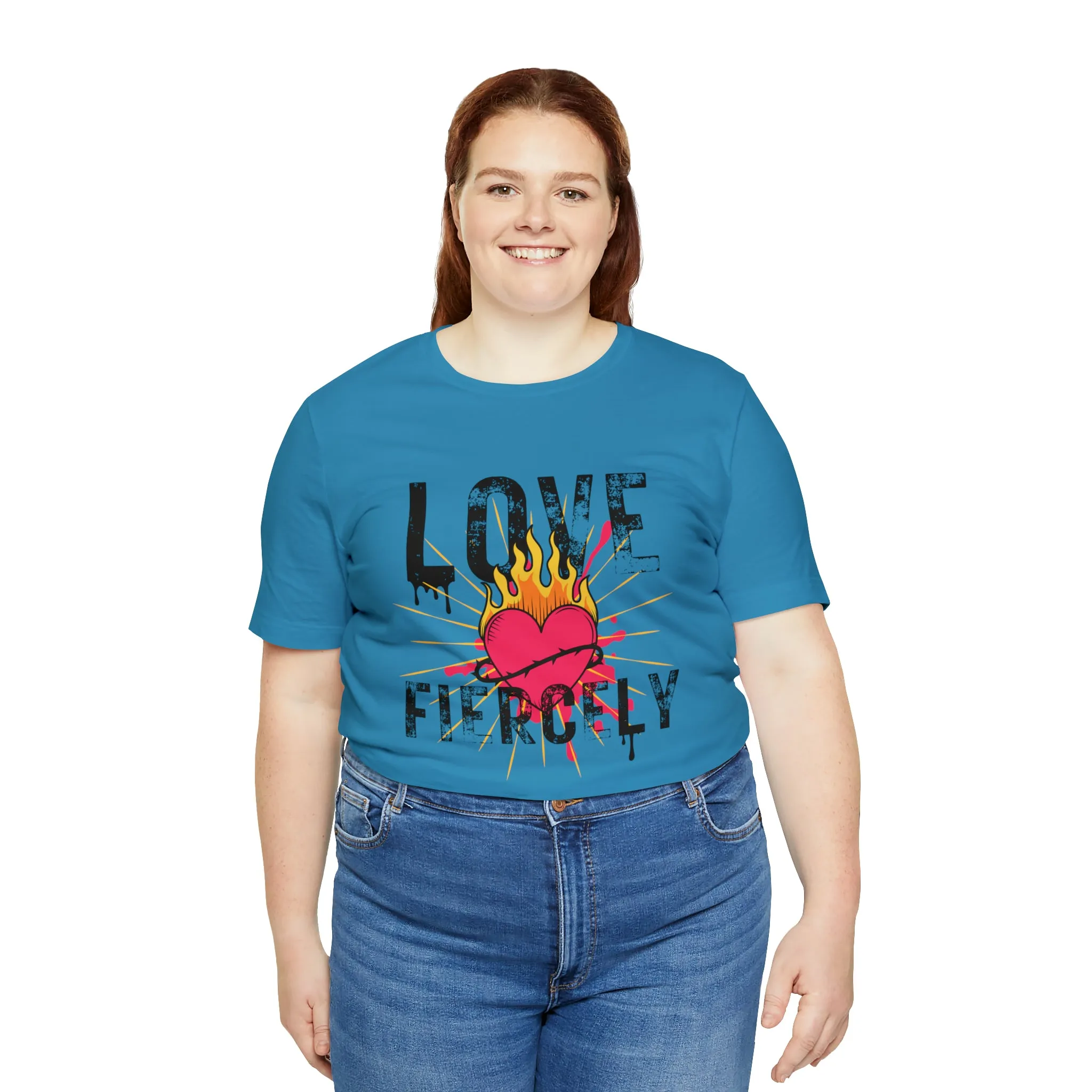 Love Fiercely Unisex Jersey Short Sleeve Tee