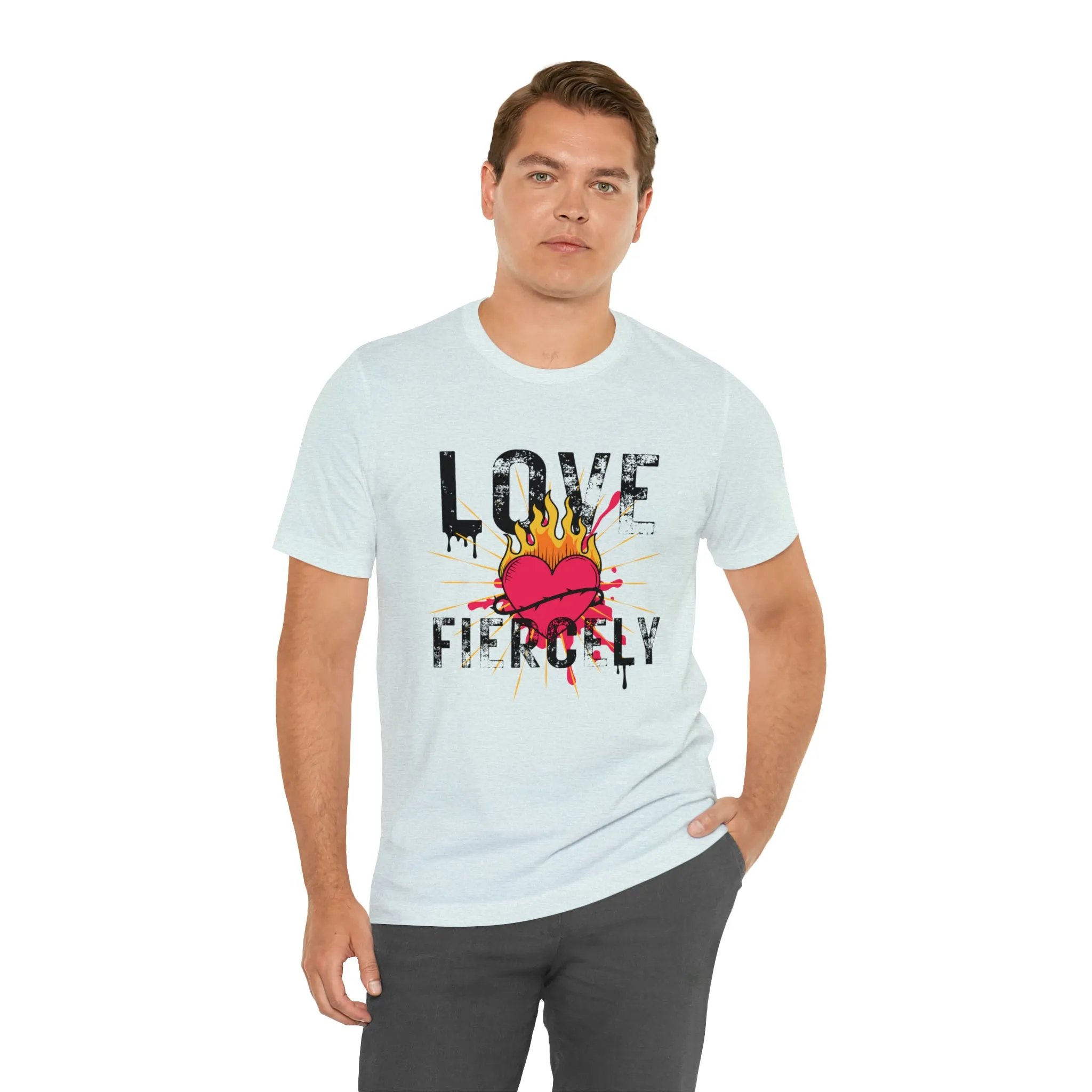 Love Fiercely Unisex Jersey Short Sleeve Tee