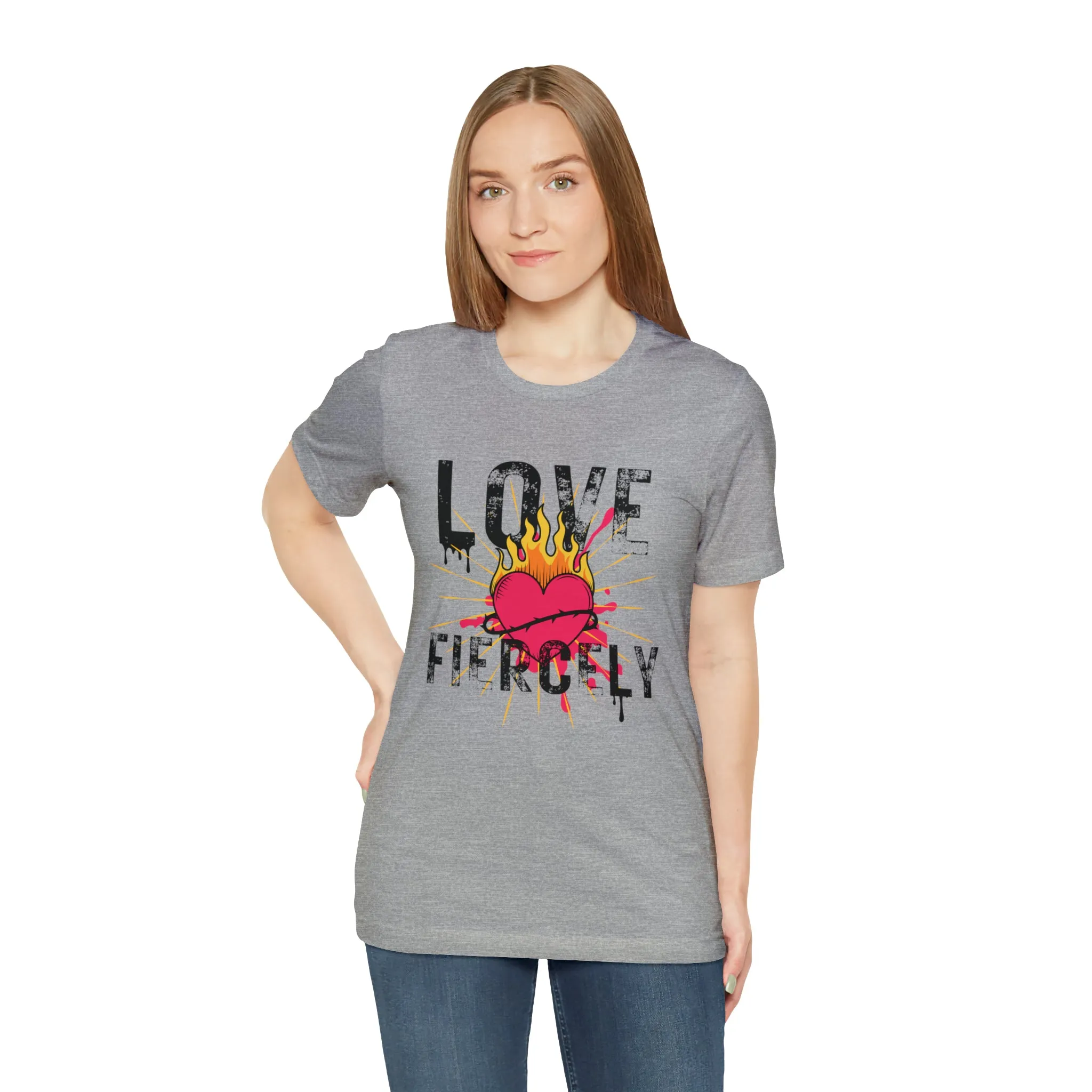 Love Fiercely Unisex Jersey Short Sleeve Tee