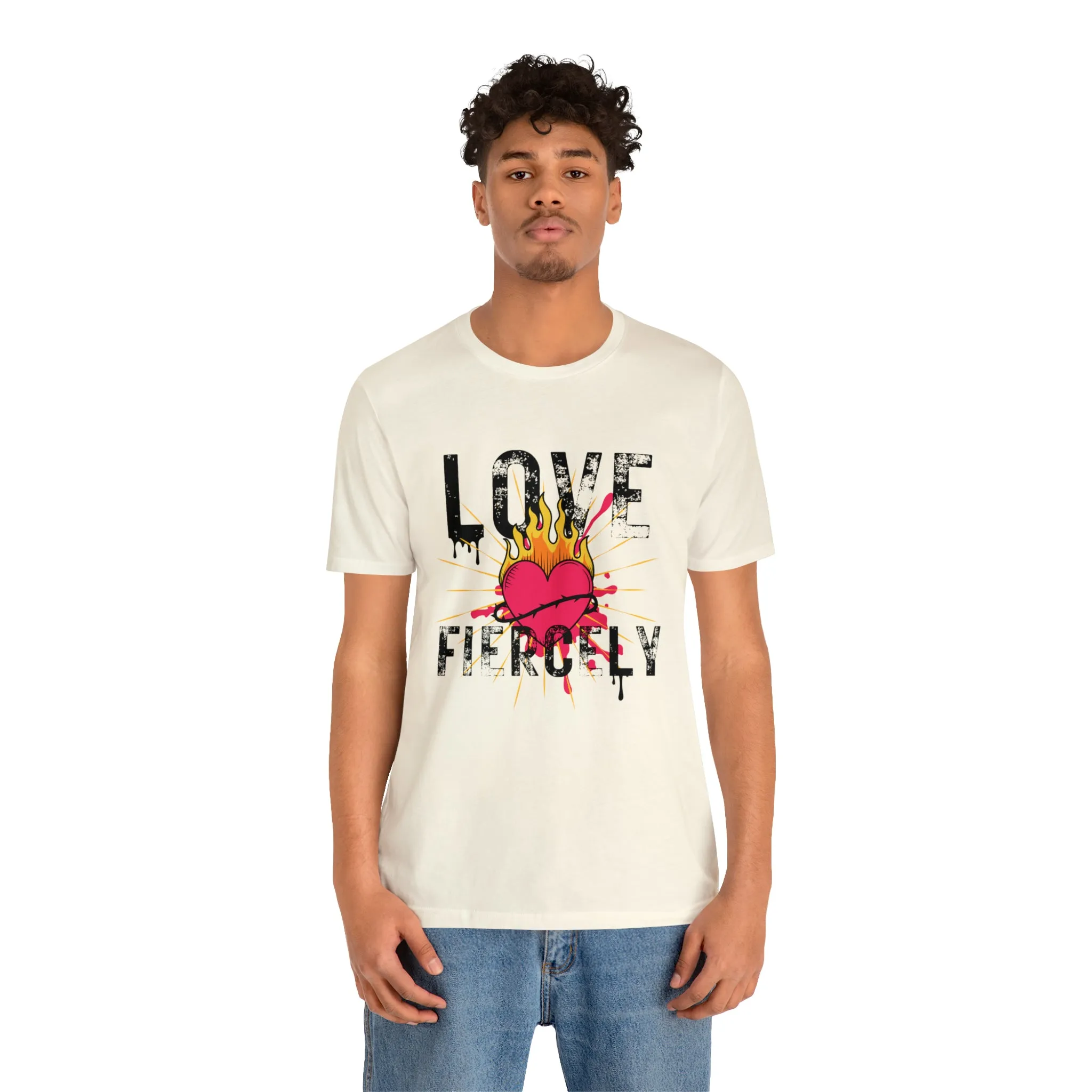 Love Fiercely Unisex Jersey Short Sleeve Tee