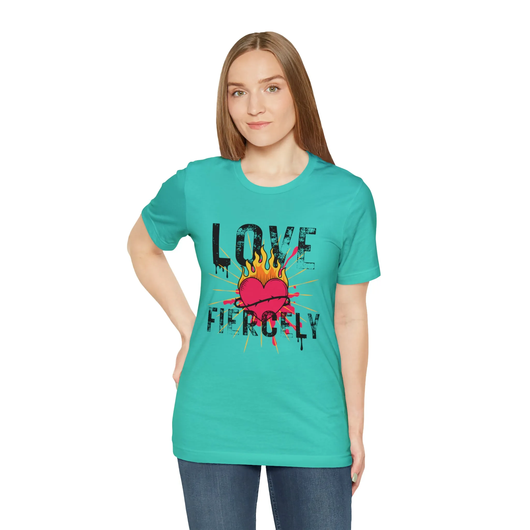 Love Fiercely Unisex Jersey Short Sleeve Tee