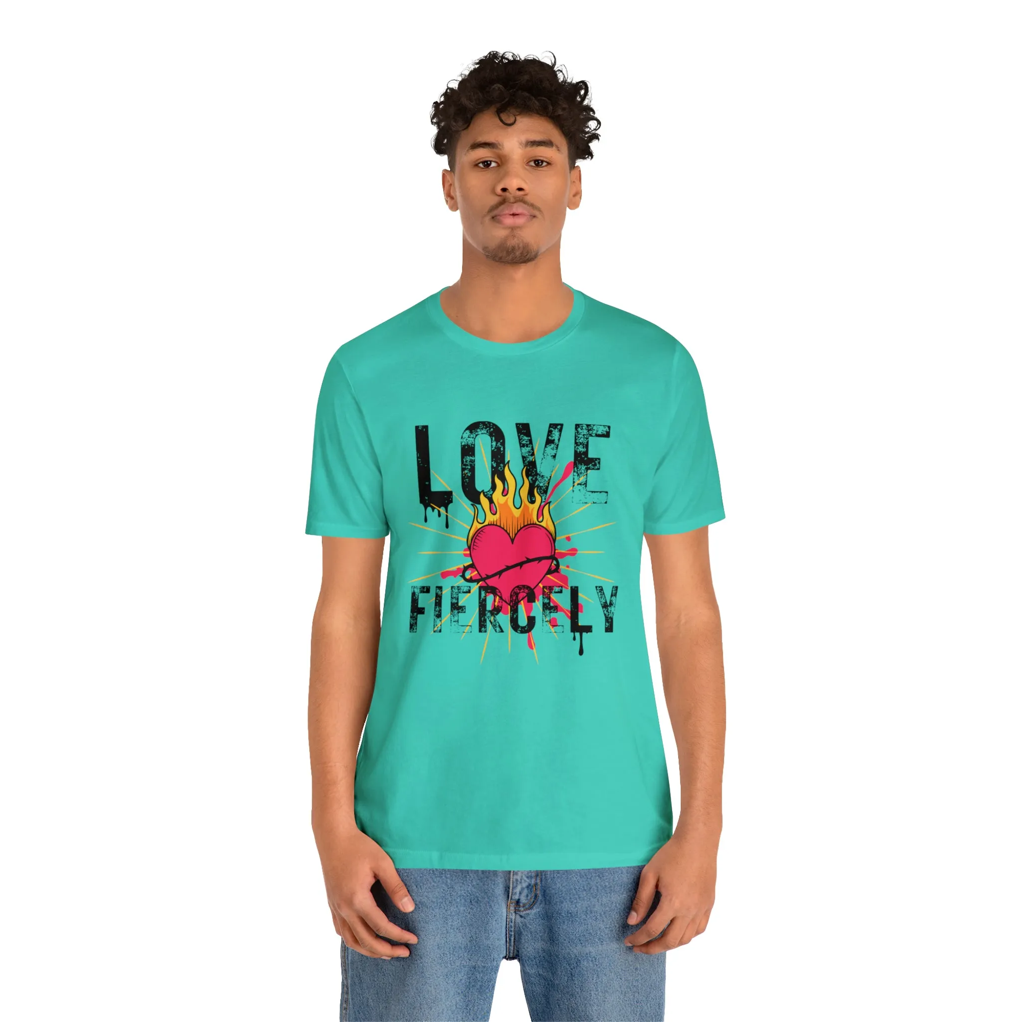 Love Fiercely Unisex Jersey Short Sleeve Tee