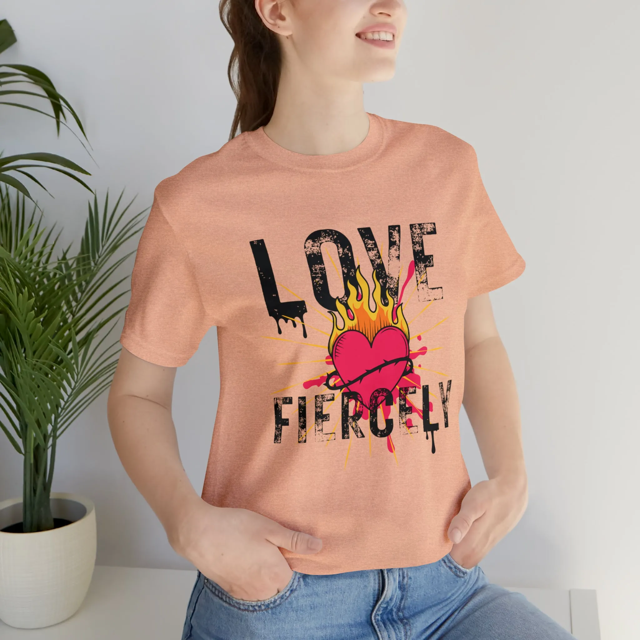 Love Fiercely Unisex Jersey Short Sleeve Tee