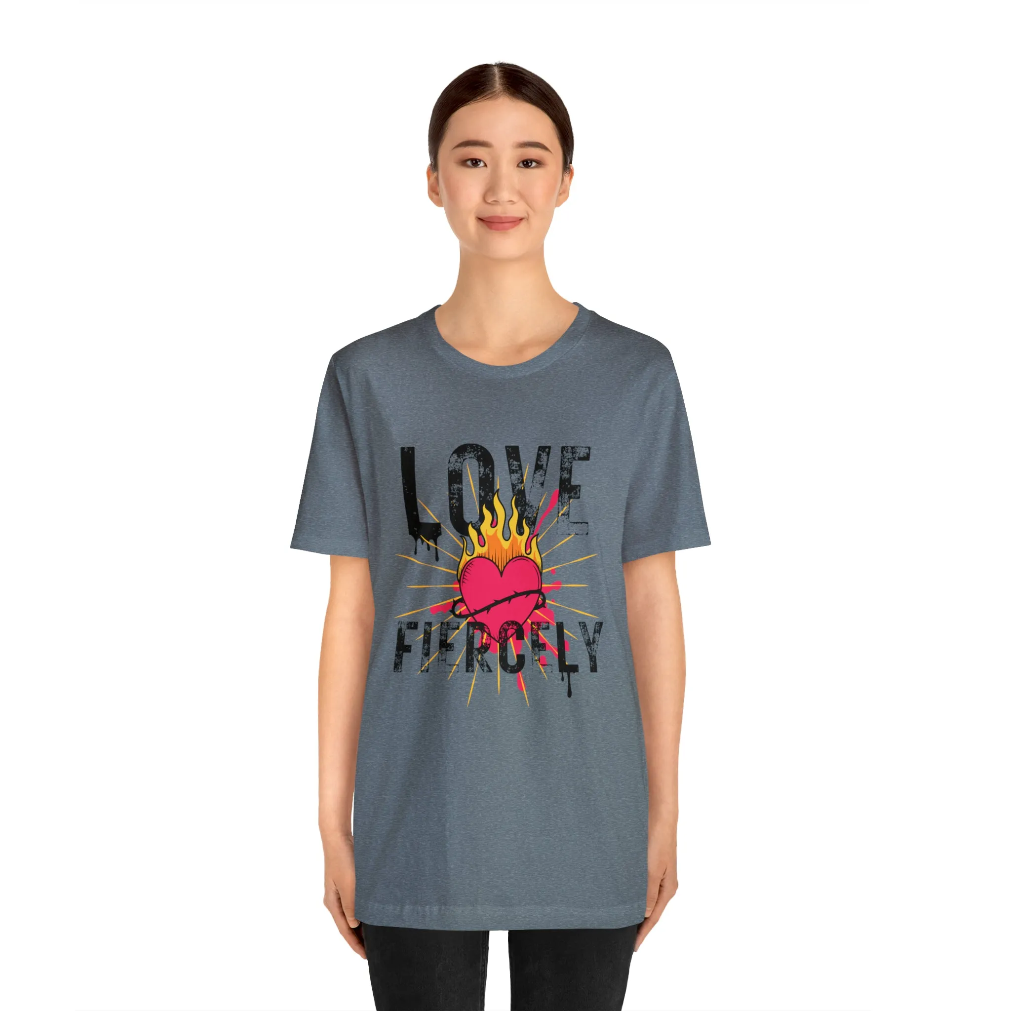 Love Fiercely Unisex Jersey Short Sleeve Tee