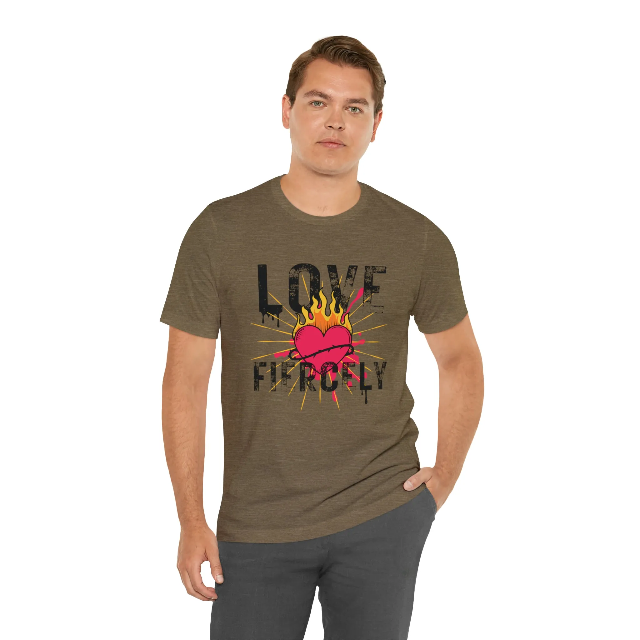 Love Fiercely Unisex Jersey Short Sleeve Tee