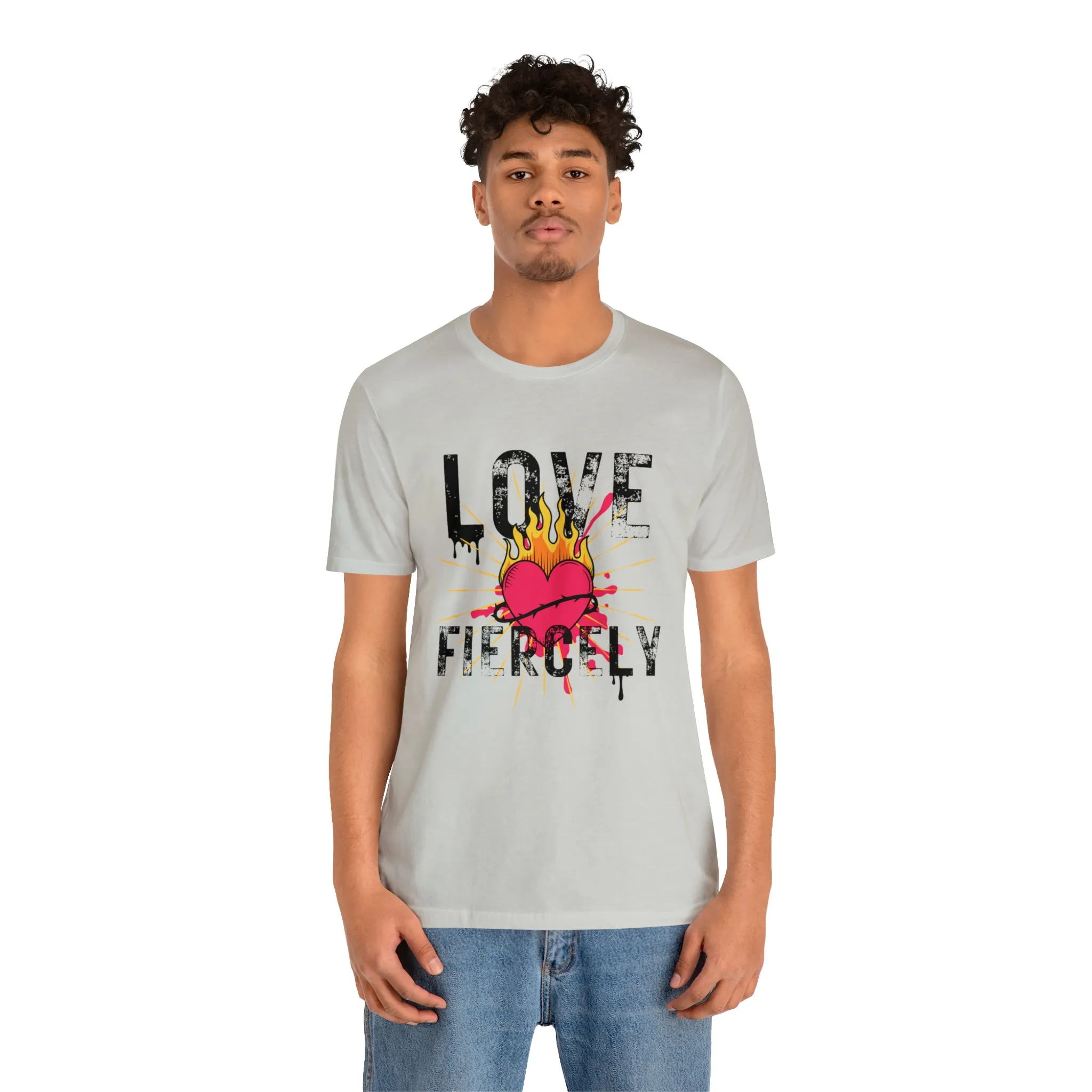 Love Fiercely Unisex Jersey Short Sleeve Tee