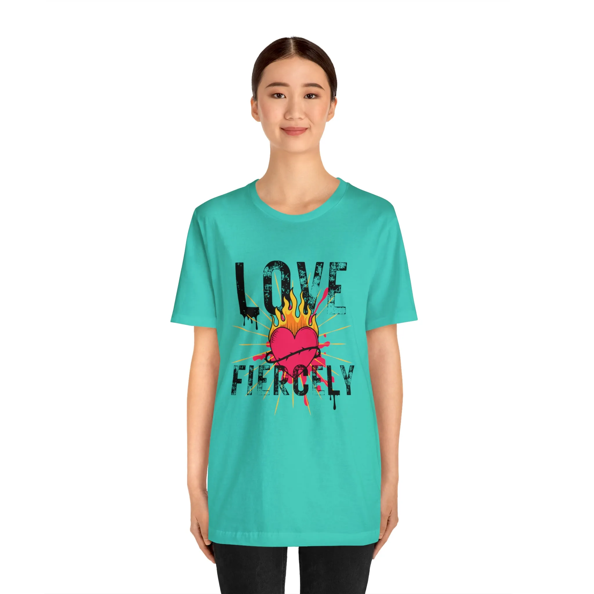 Love Fiercely Unisex Jersey Short Sleeve Tee