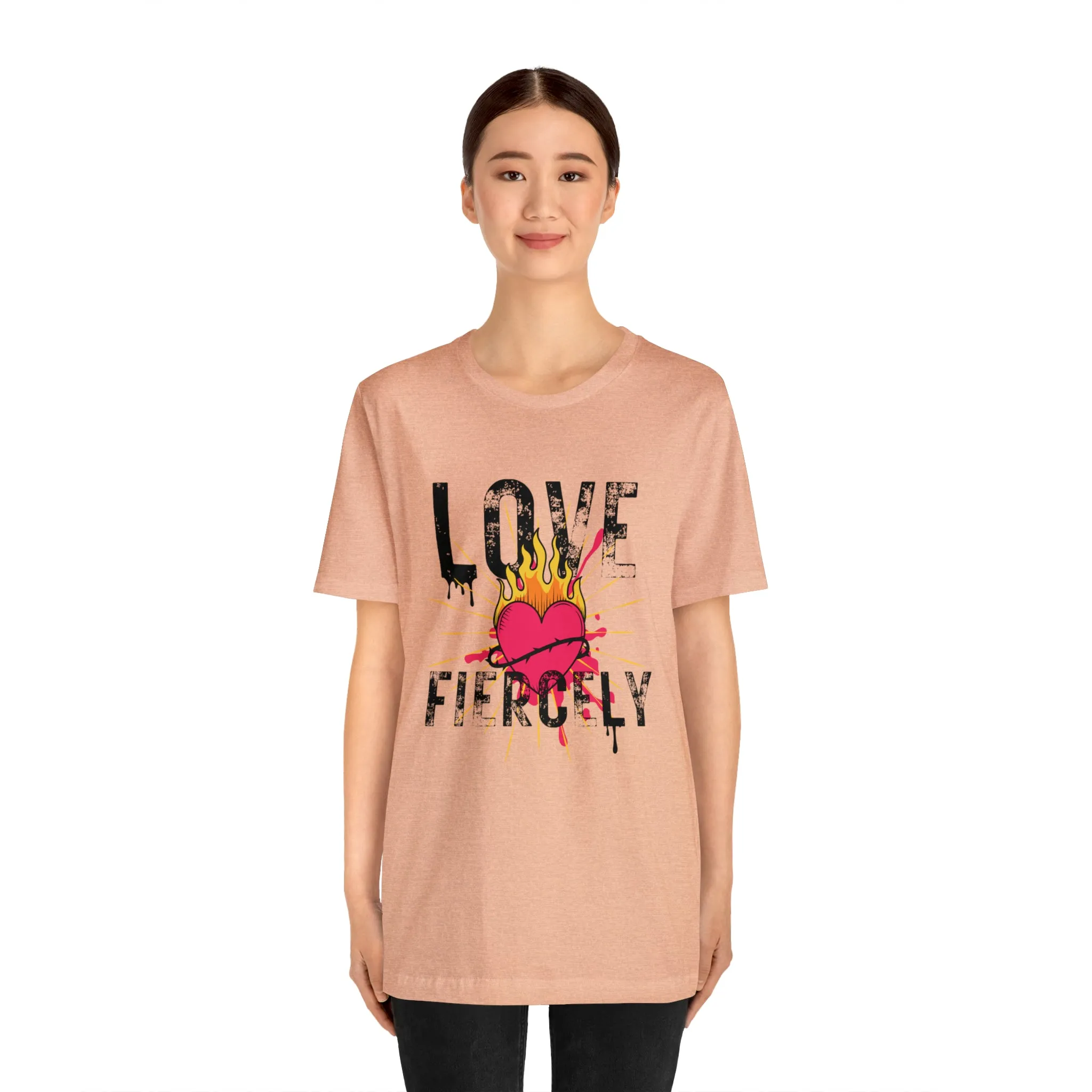 Love Fiercely Unisex Jersey Short Sleeve Tee