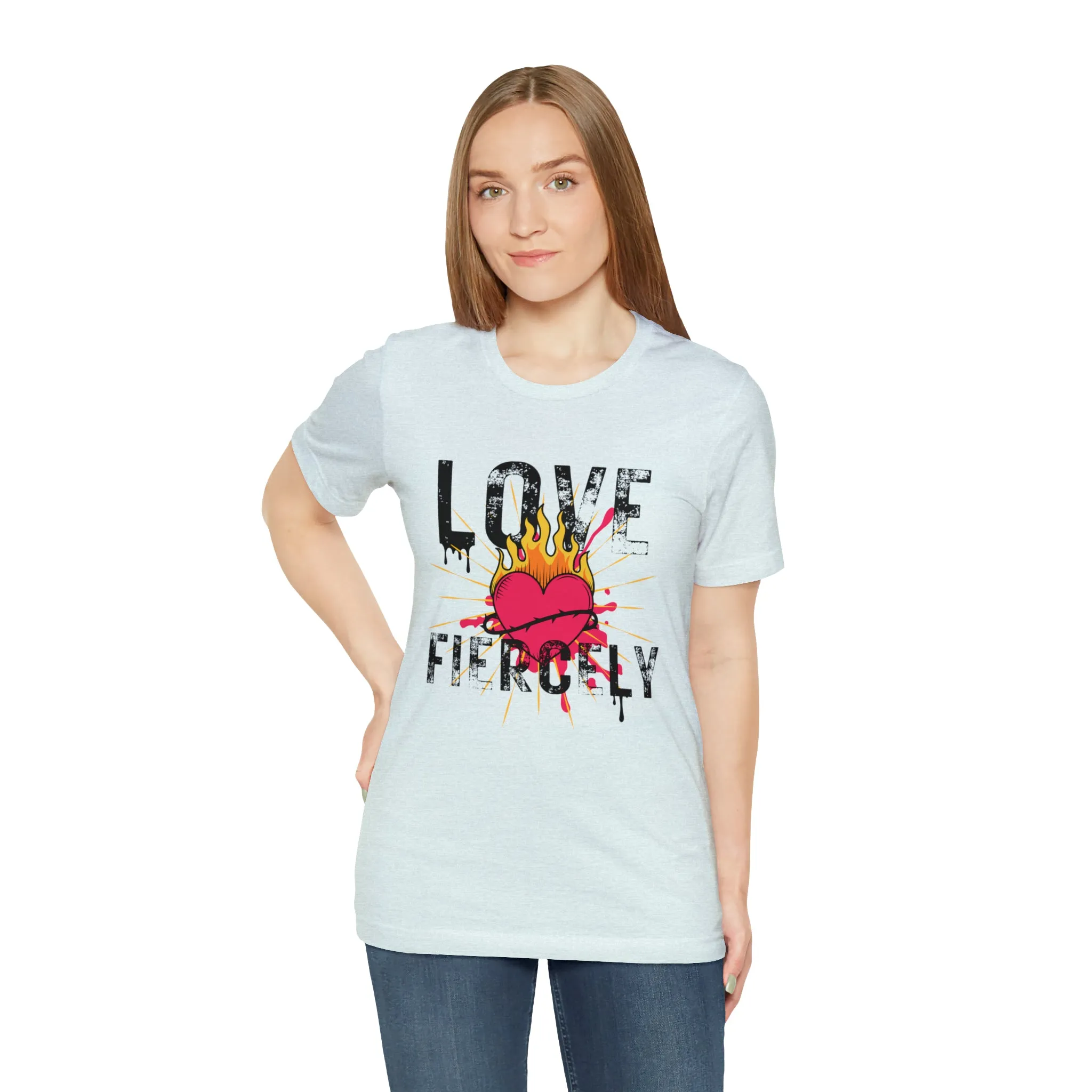 Love Fiercely Unisex Jersey Short Sleeve Tee