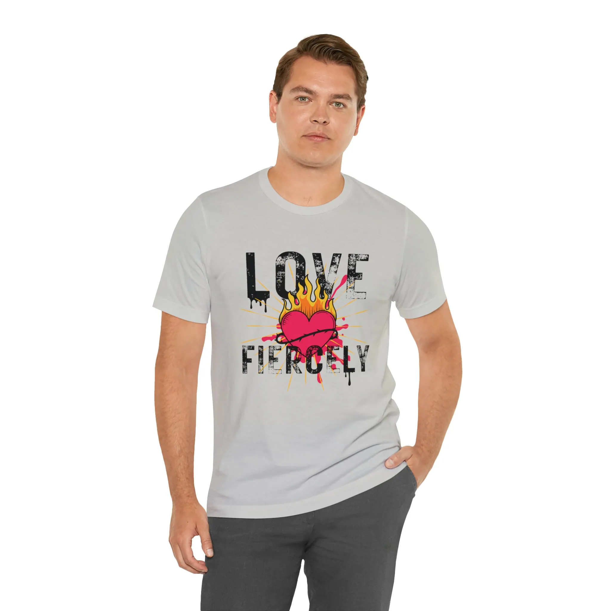 Love Fiercely Unisex Jersey Short Sleeve Tee