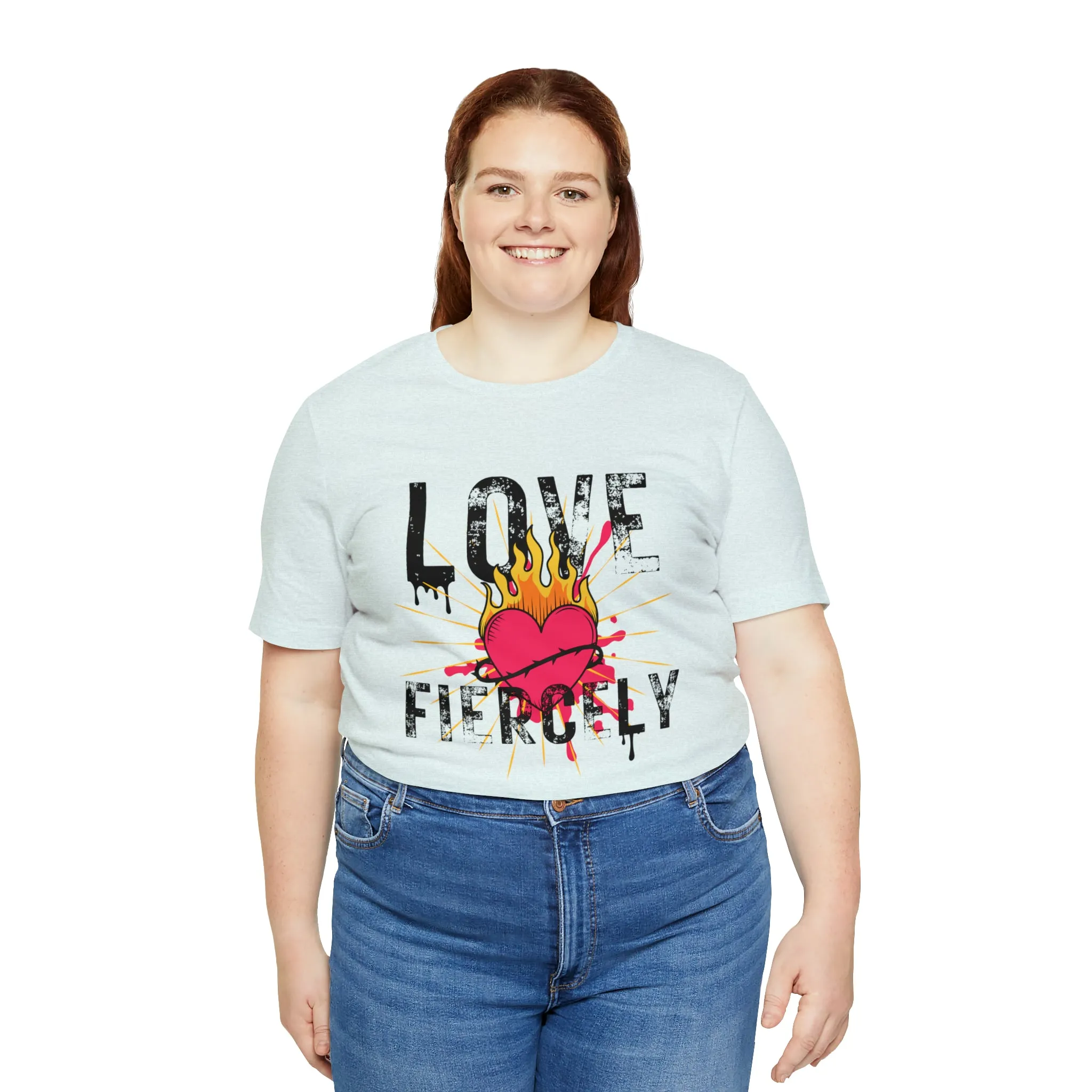 Love Fiercely Unisex Jersey Short Sleeve Tee