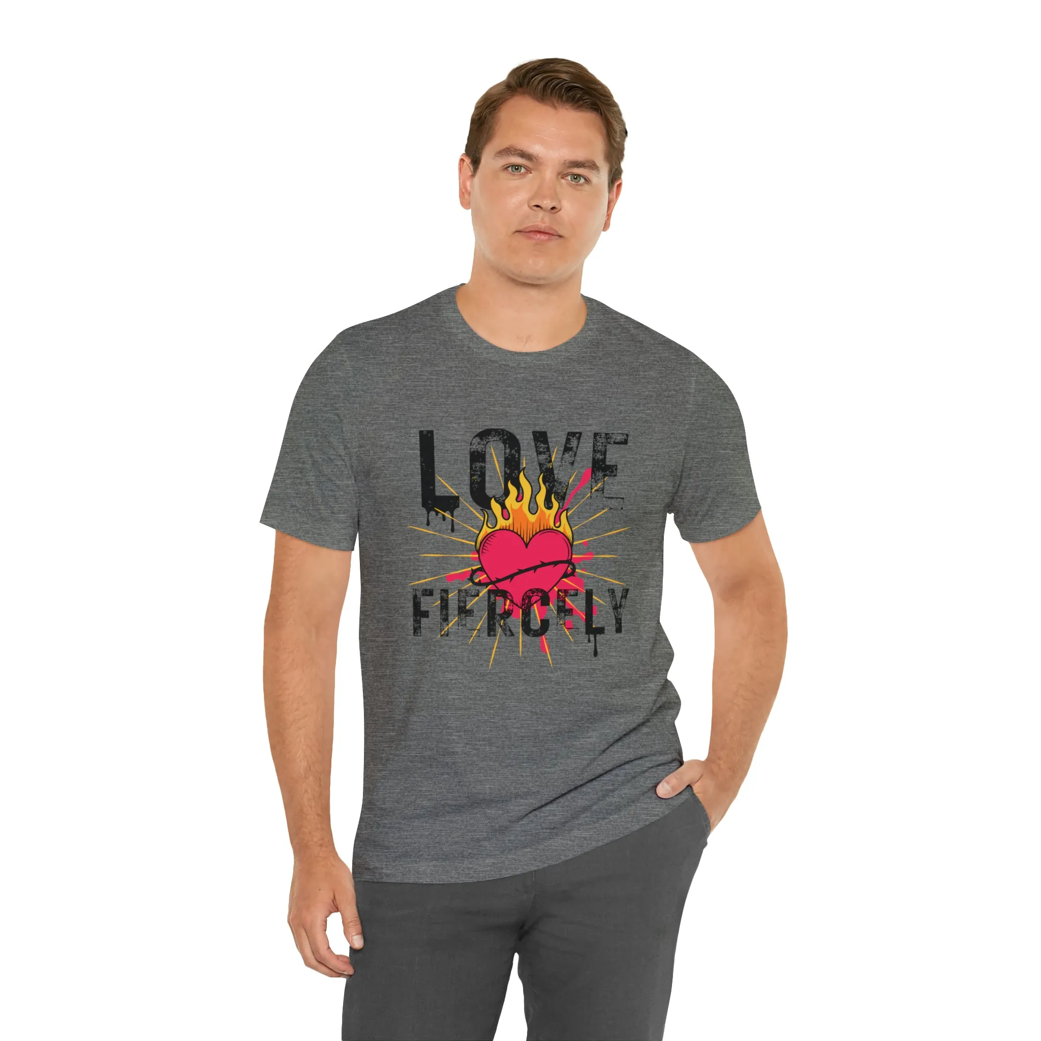 Love Fiercely Unisex Jersey Short Sleeve Tee