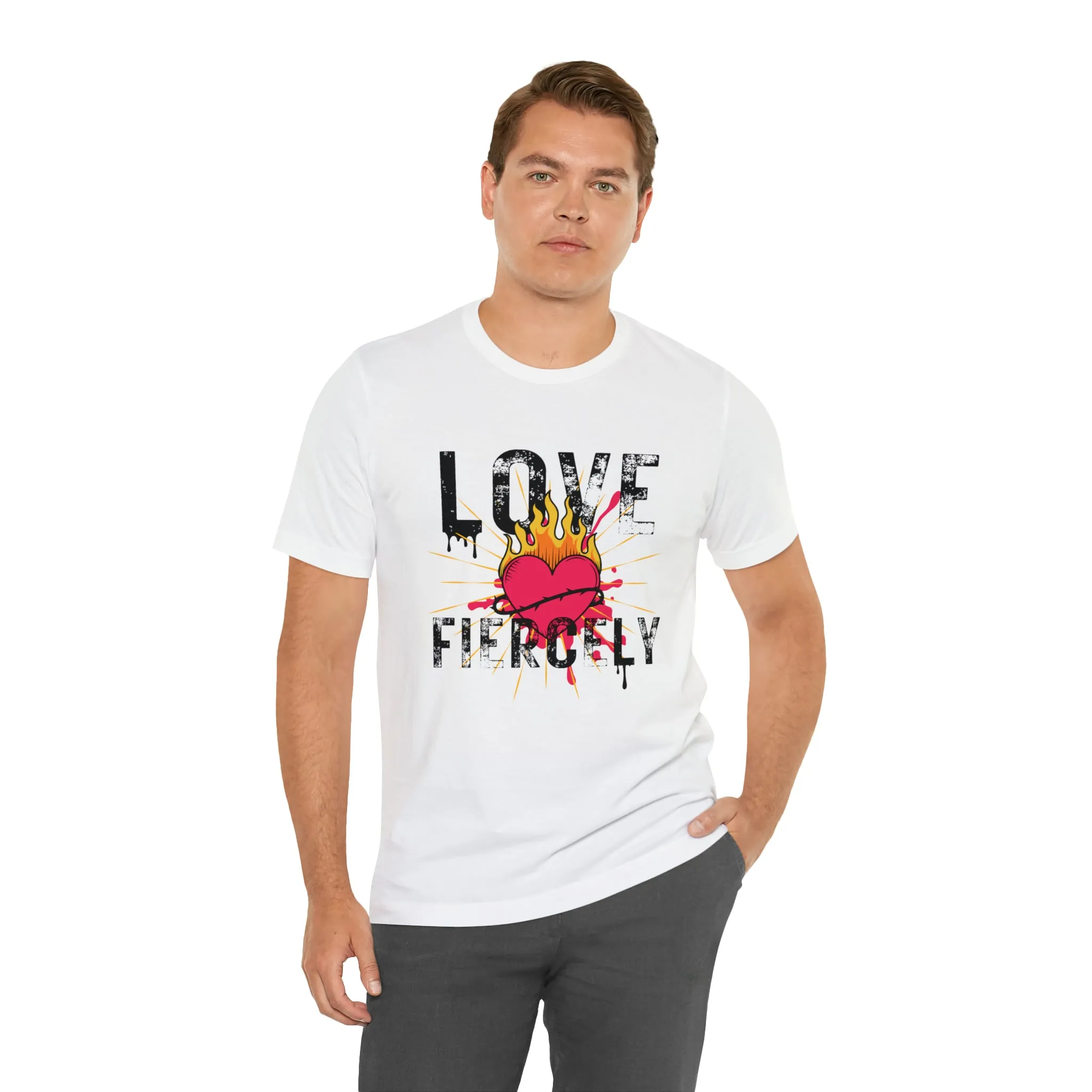 Love Fiercely Unisex Jersey Short Sleeve Tee