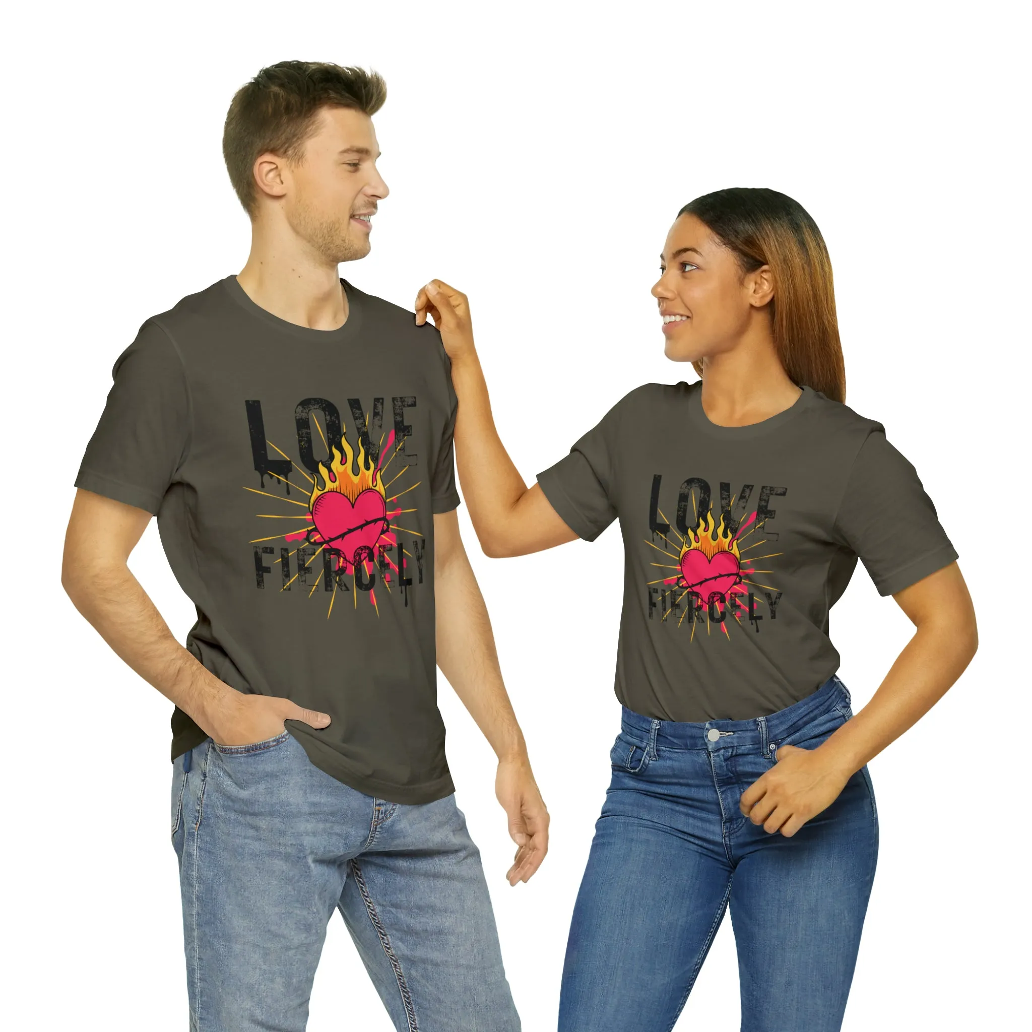 Love Fiercely Unisex Jersey Short Sleeve Tee