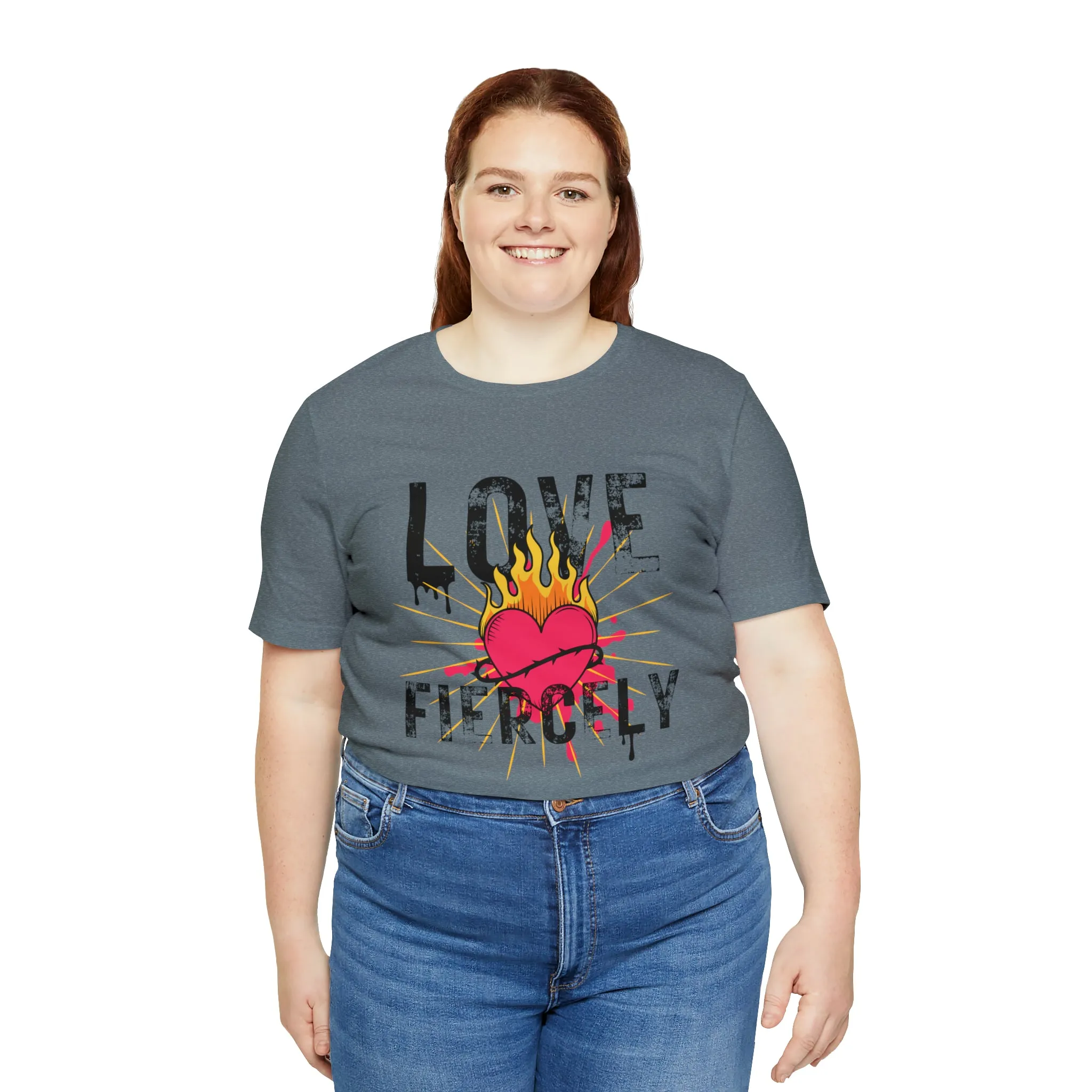 Love Fiercely Unisex Jersey Short Sleeve Tee