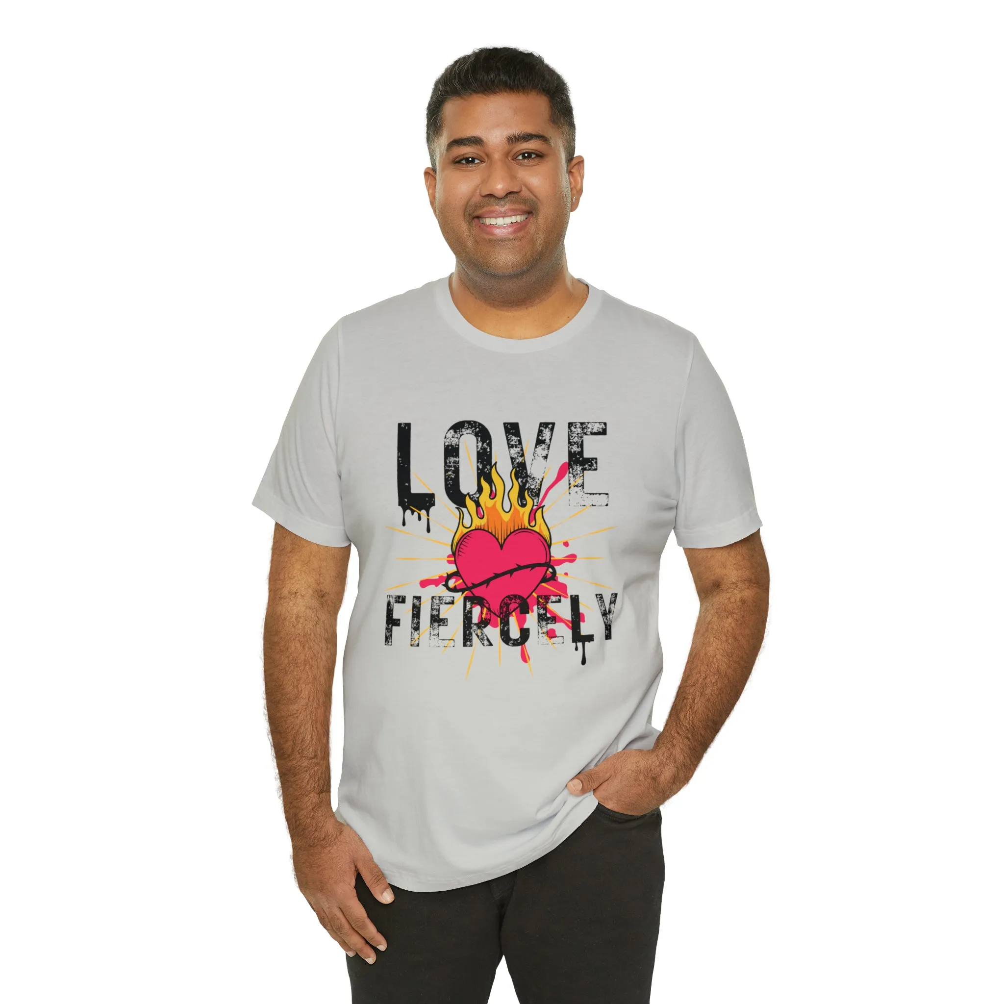 Love Fiercely Unisex Jersey Short Sleeve Tee