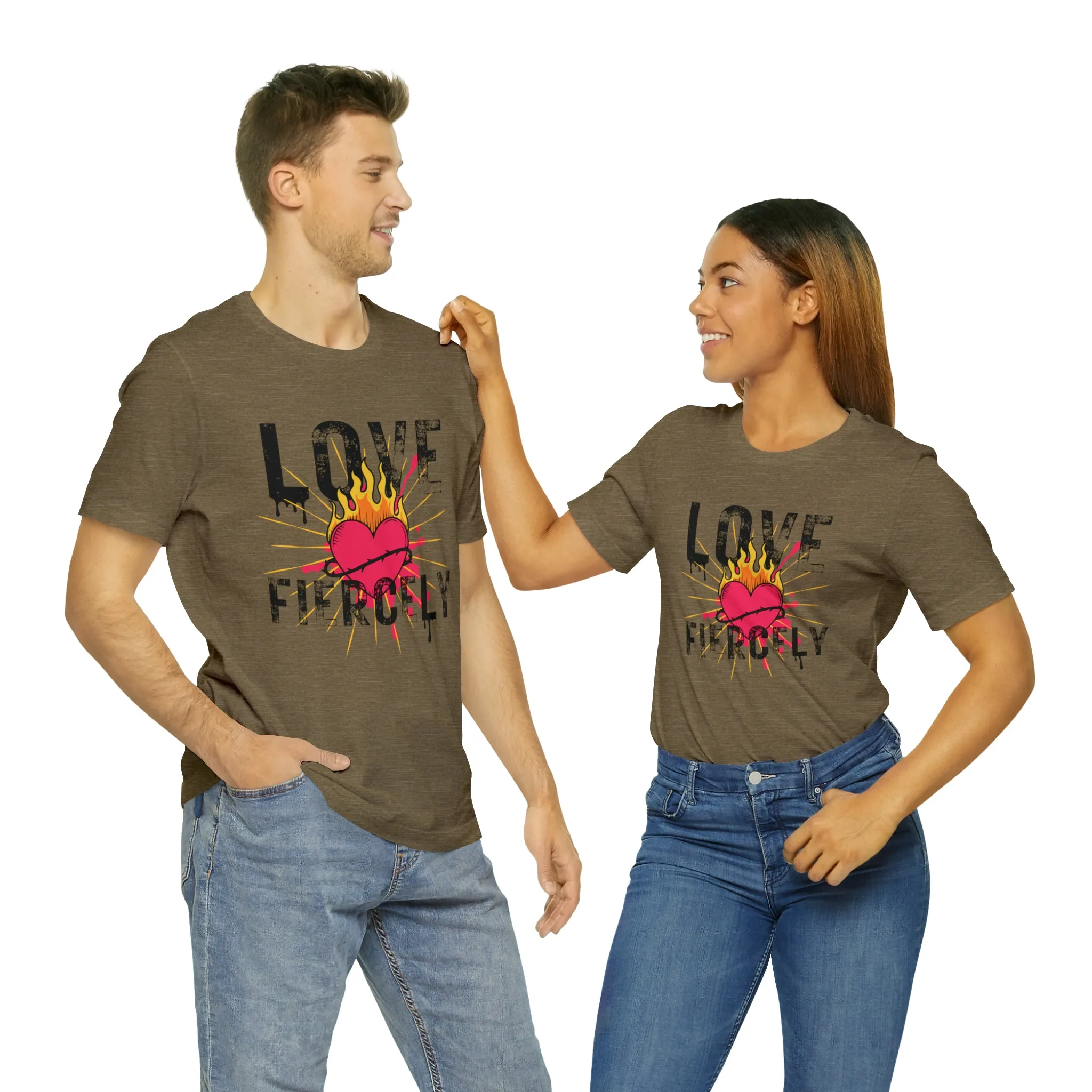 Love Fiercely Unisex Jersey Short Sleeve Tee