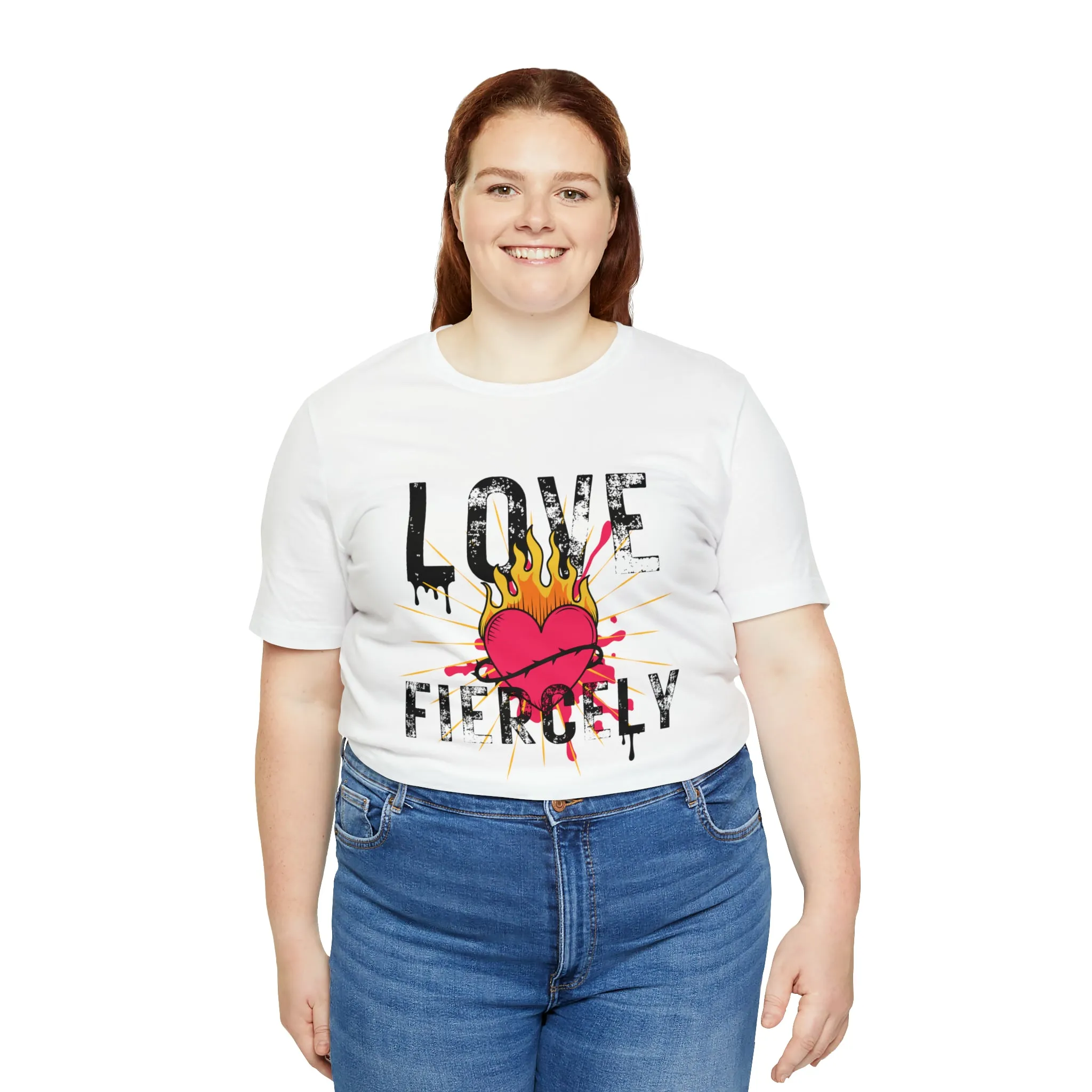 Love Fiercely Unisex Jersey Short Sleeve Tee