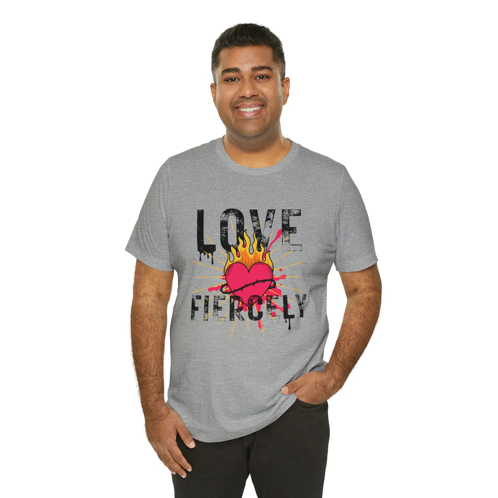 Love Fiercely Unisex Jersey Short Sleeve Tee