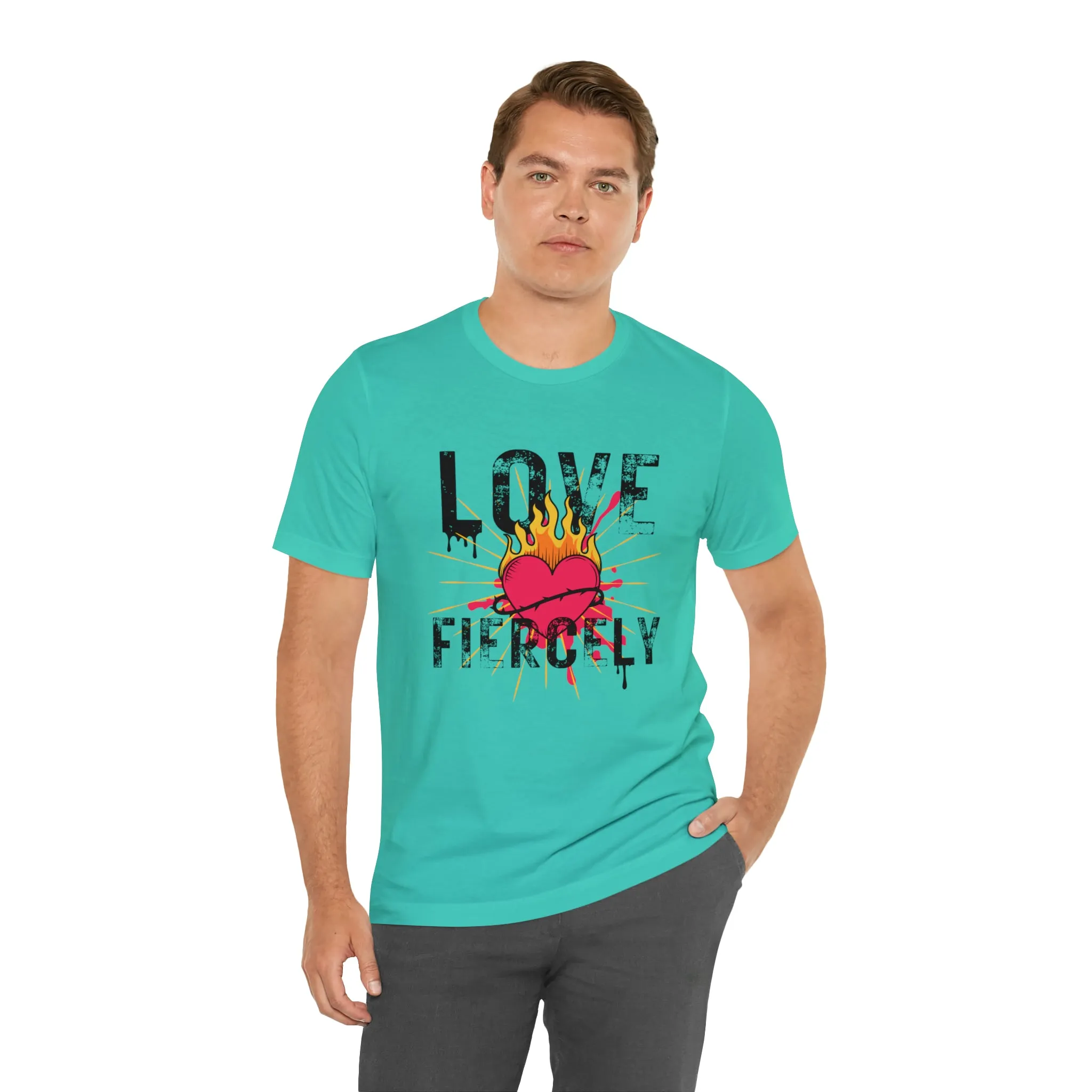 Love Fiercely Unisex Jersey Short Sleeve Tee