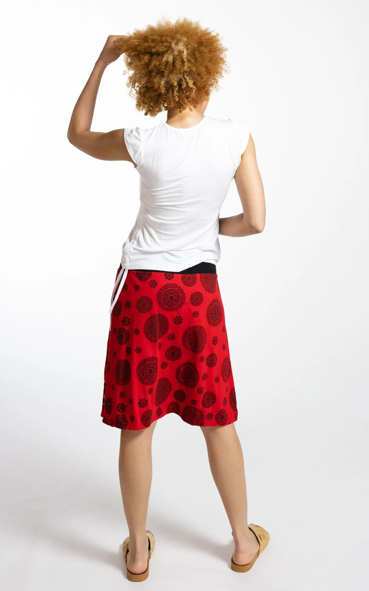 Mandala Skirt - Red