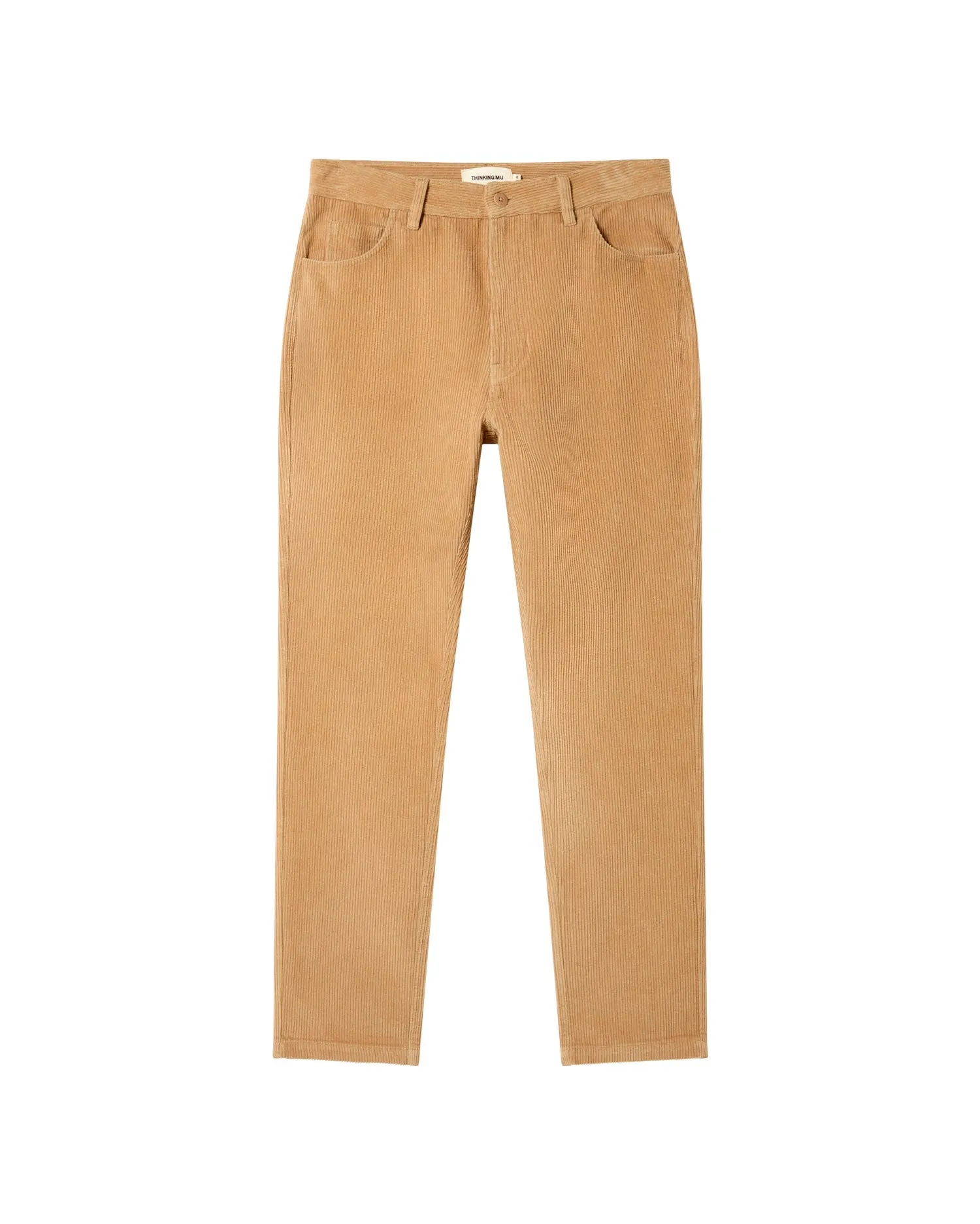 Men's 5 Pockets Corduroy Pants Beige