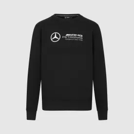 Mercedes AMG Petronas F1 Men's Crew Sweatshirt - Black/White