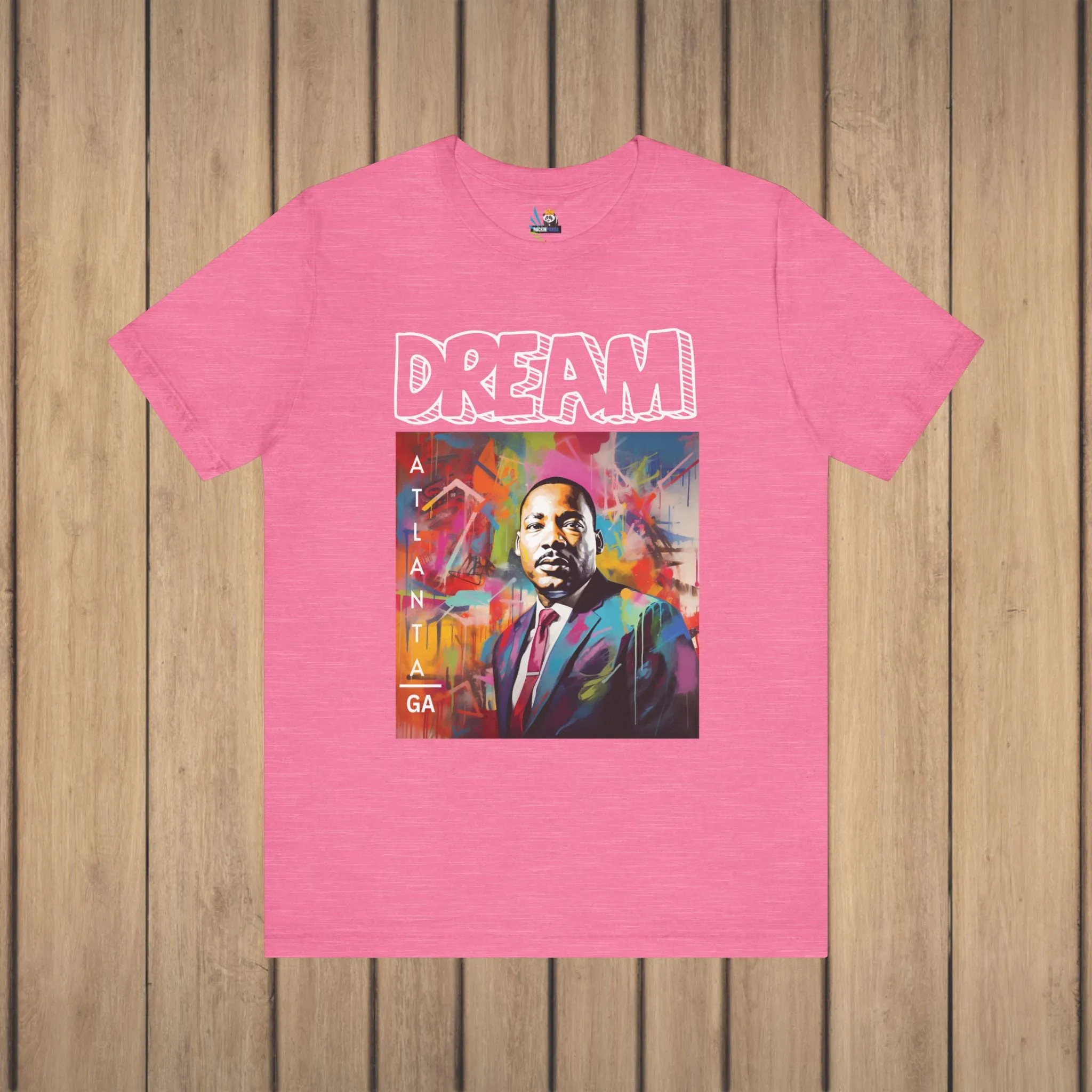 MLK Jr Dream Graffiti Art Unisex Short Sleeve Tee