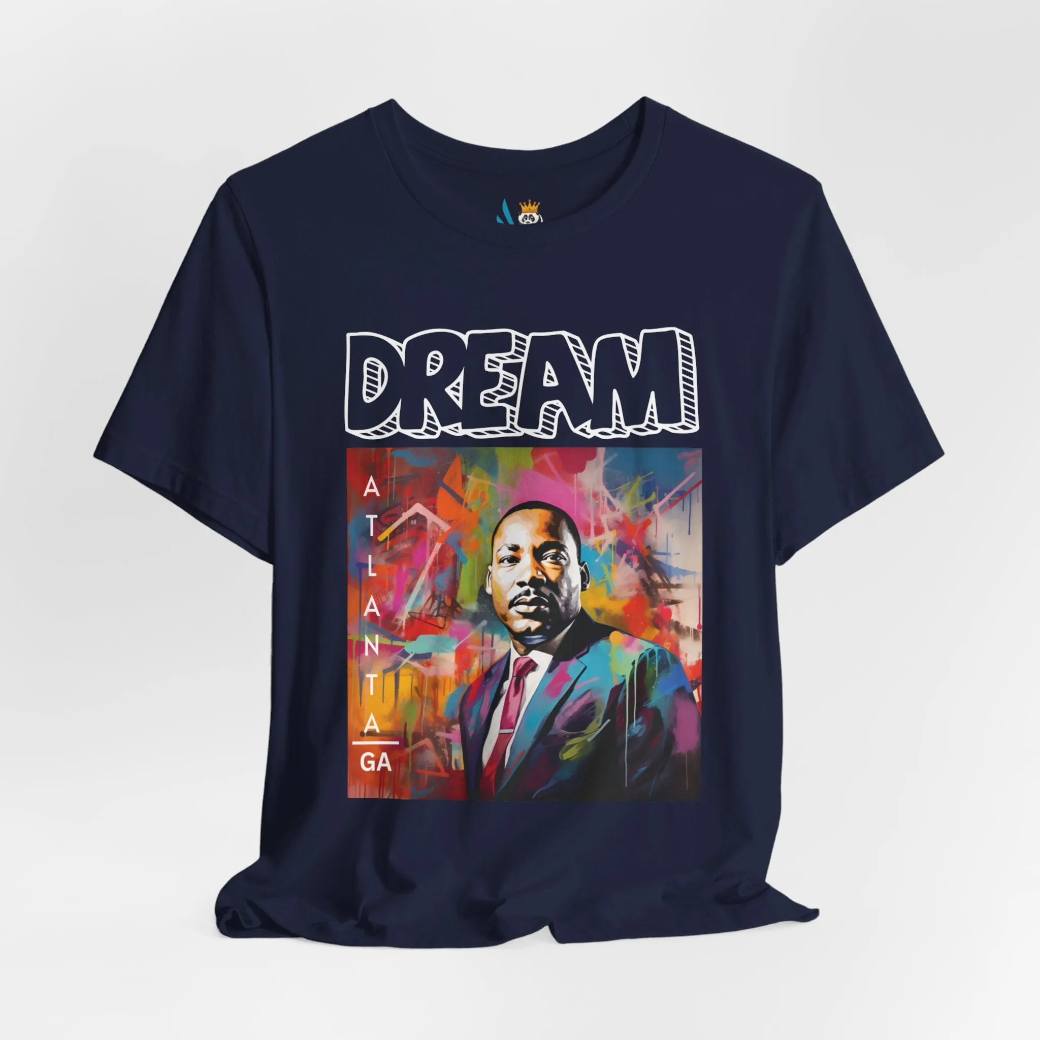 MLK Jr Dream Graffiti Art Unisex Short Sleeve Tee