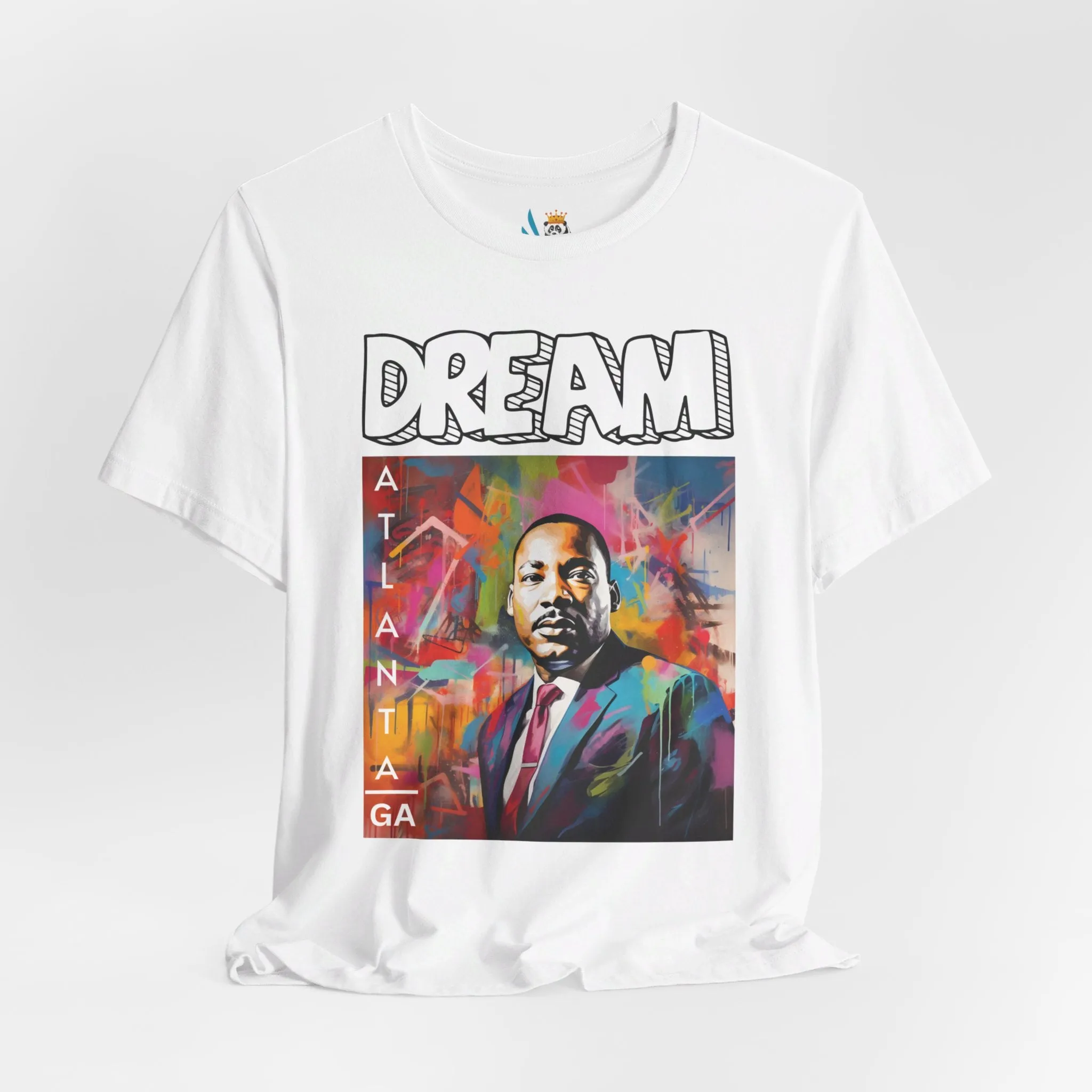 MLK Jr Dream Graffiti Art Unisex Short Sleeve Tee