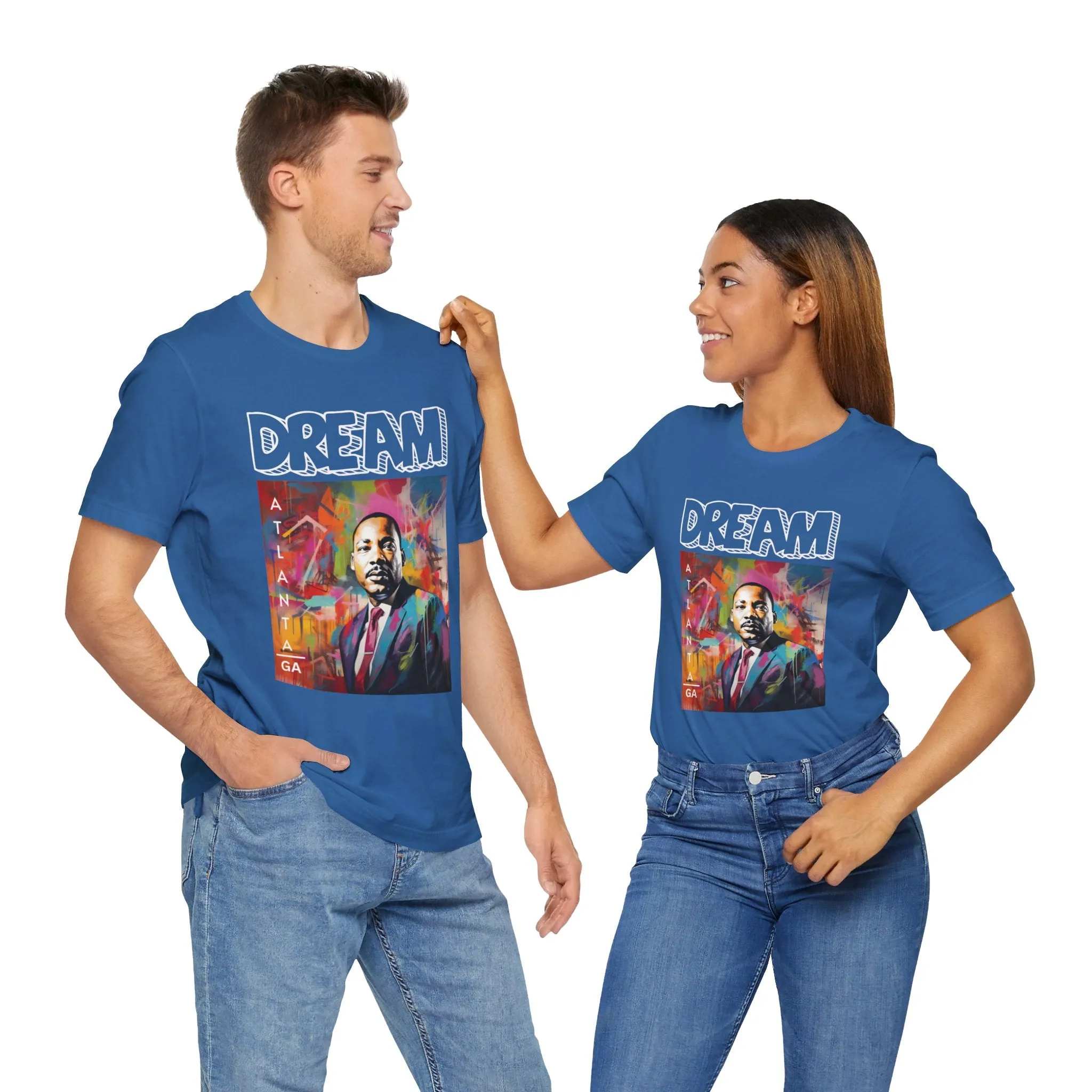 MLK Jr Dream Graffiti Art Unisex Short Sleeve Tee