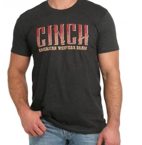 MTT1690650-Cinch Men's SS Tee- Charcoal Heather