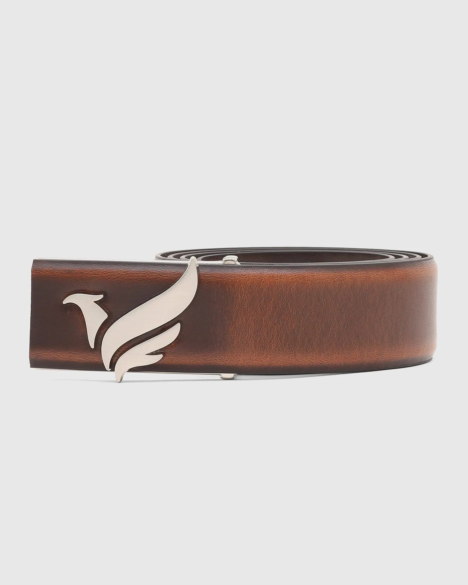 Must Haves Leather Tan Textured Belt - New Halley