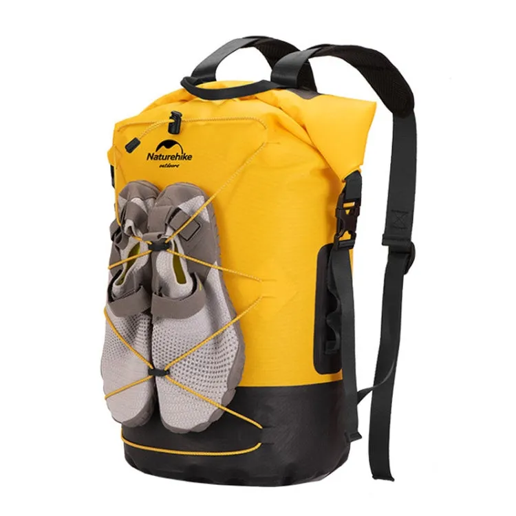 Naturehike Wet Dry IPX6 Waterproof Bag Outdoor Seaside Diving Swimming Rafting Equipment, Color: 20L Yellow