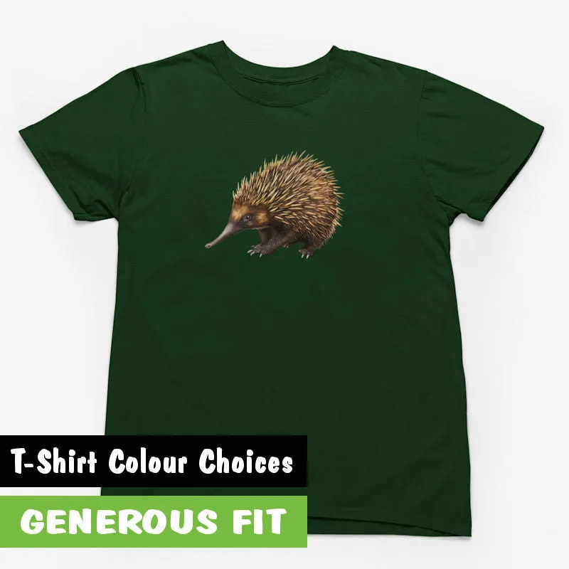 Nosey Echidna Adults T-Shirt (Various Colours)