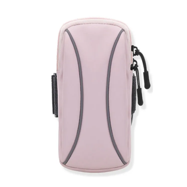 Outdoor Running Cell Phone Arm Bag Unisex Waterproof Mobile Phone Pouch(Pink)