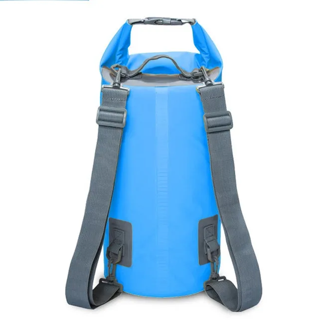 Outdoor Waterproof Dry Dual Shoulder Strap Bag Dry Sack, Capacity: 15L (Blue)