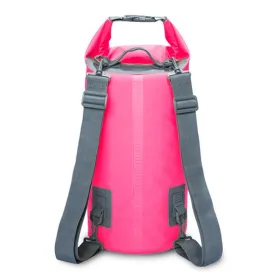 Outdoor Waterproof Dry Dual Shoulder Strap Bag Dry Sack, Capacity: 20L (Pink)