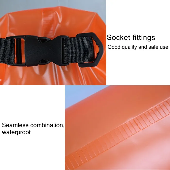 Outdoor Waterproof Single Shoulder Dry Bag Dry Sack PVC Barrel Bag, Capacity: 10L (Rose Red)