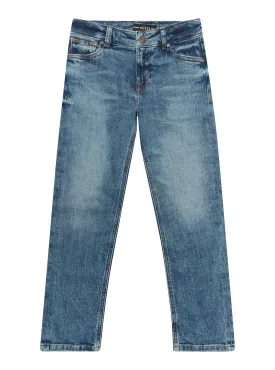 Pearl Blue Denim Straight Leg Jeans (2-7)