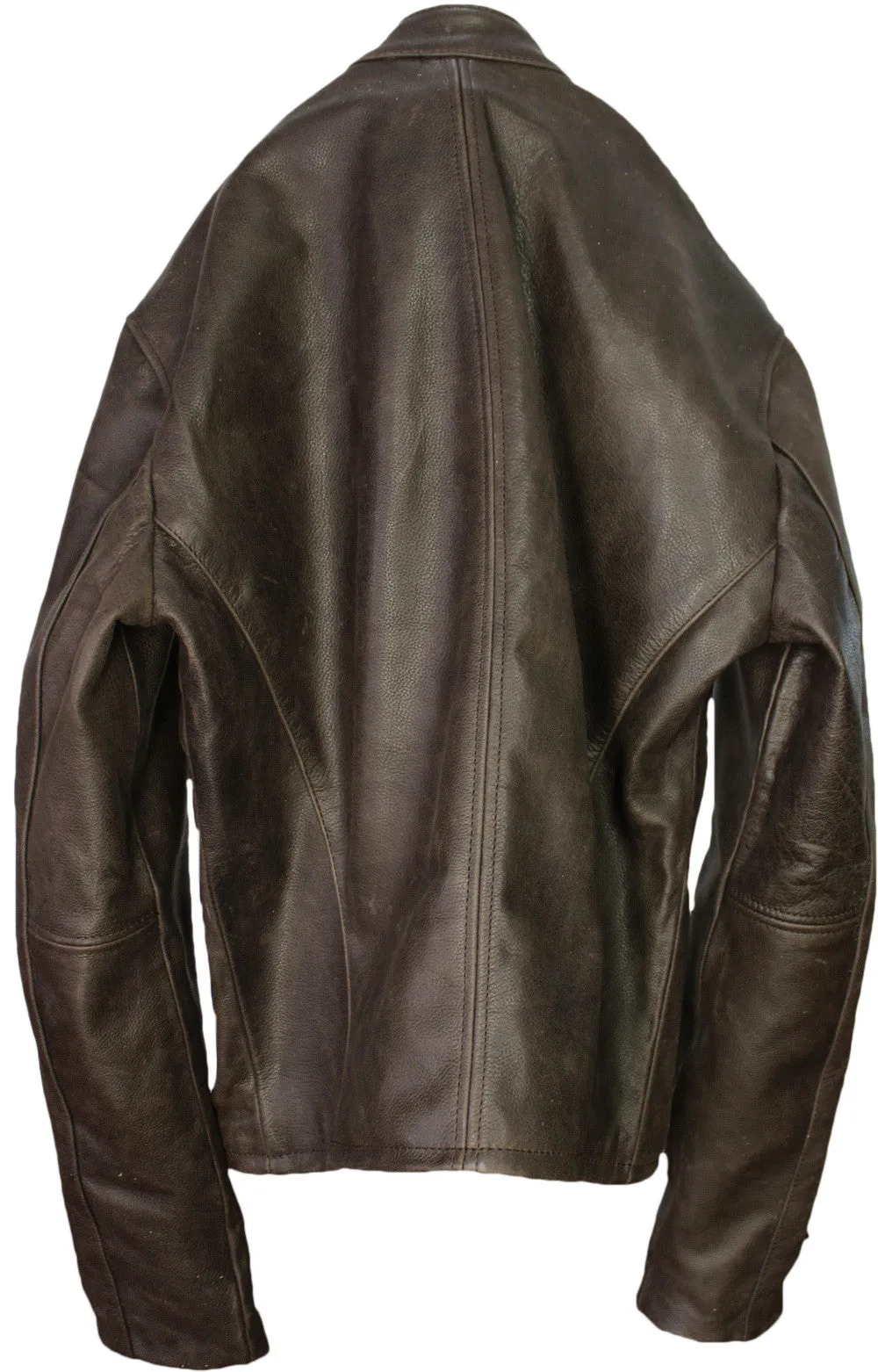 R79 Leather Jacket thick Napa Distressed Brown Vintage Fit - Cafe Racer