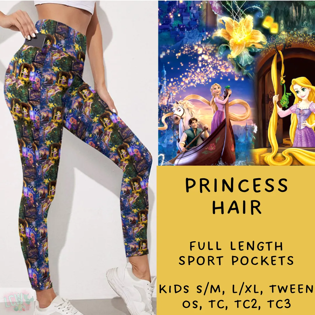 Ready To Ship - Princess Hair Leggings