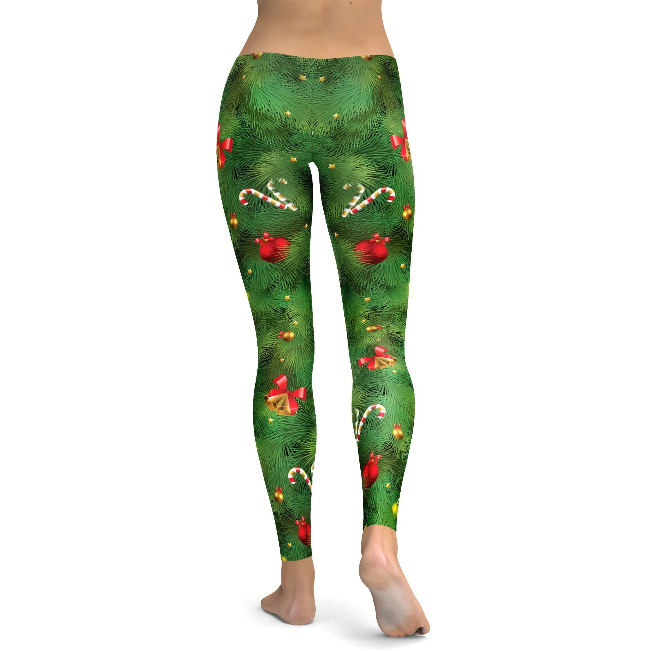 Realistic Christmas Tree Leggings