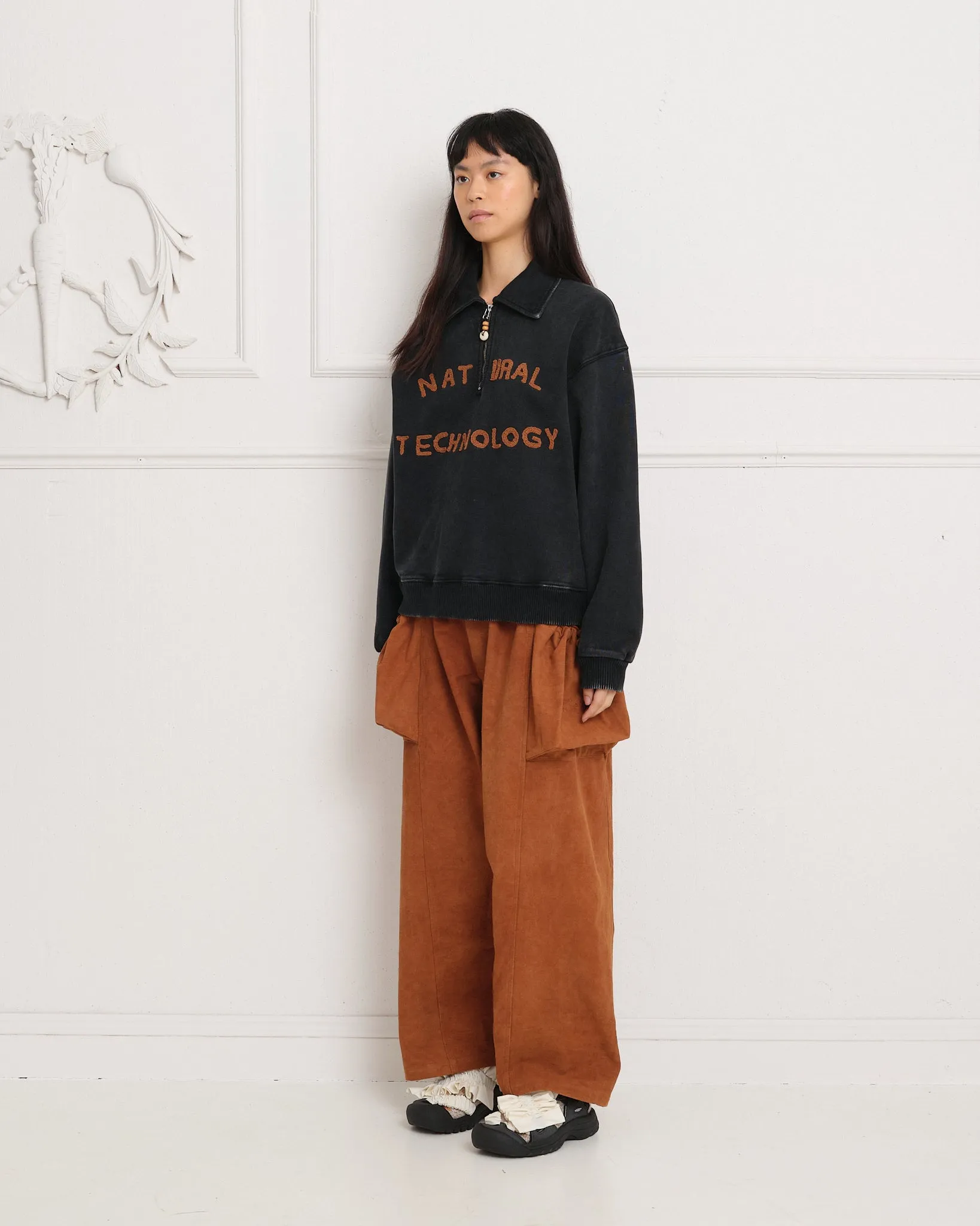 Salt Pants - Bark Brown Slub