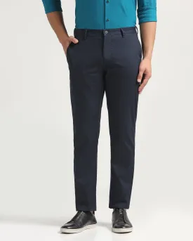 Slim Comfort B-95 Casual Navy Textured Khakis - Kros