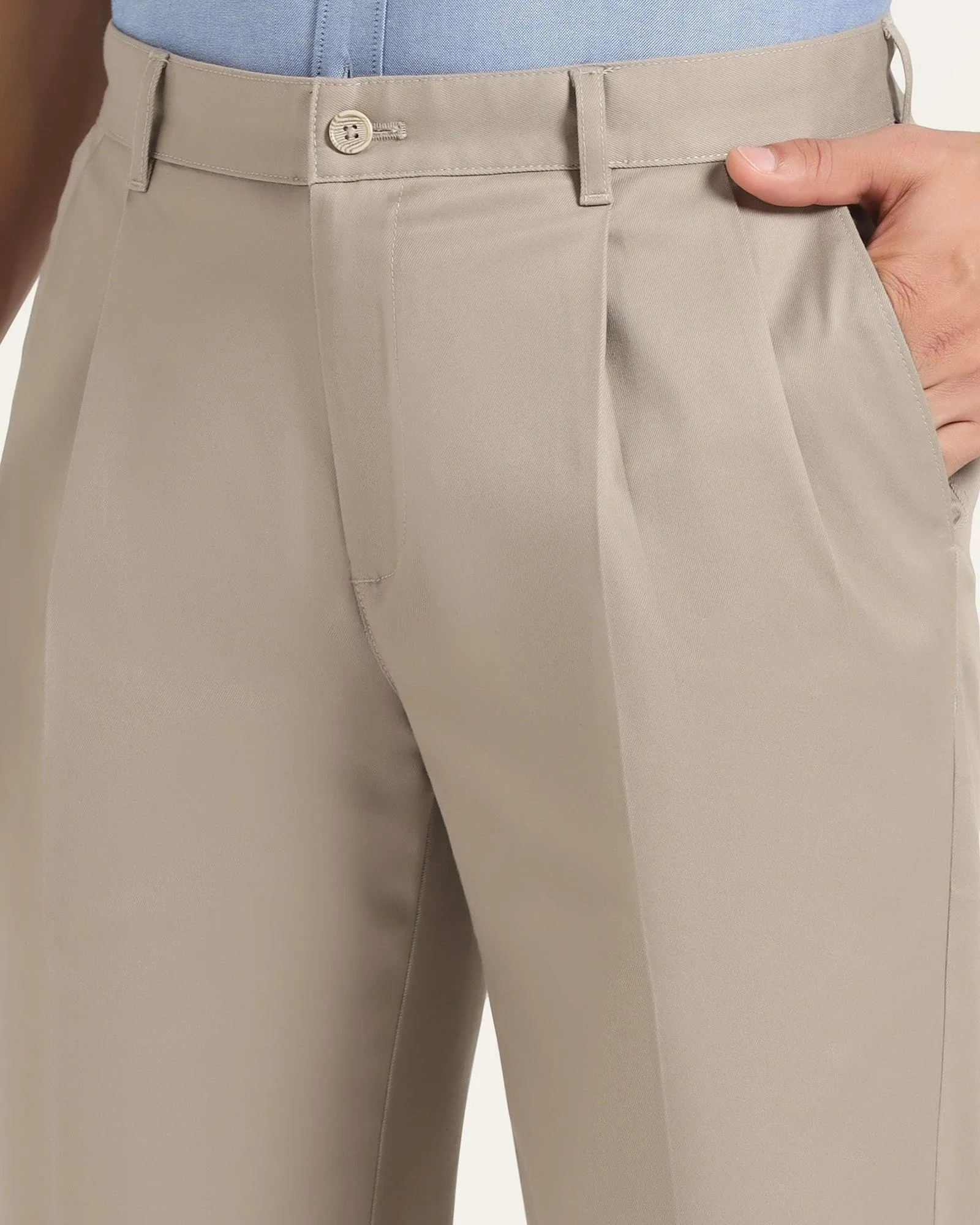 Straight B-90 Casual Mouse Solid Khakis - Criston