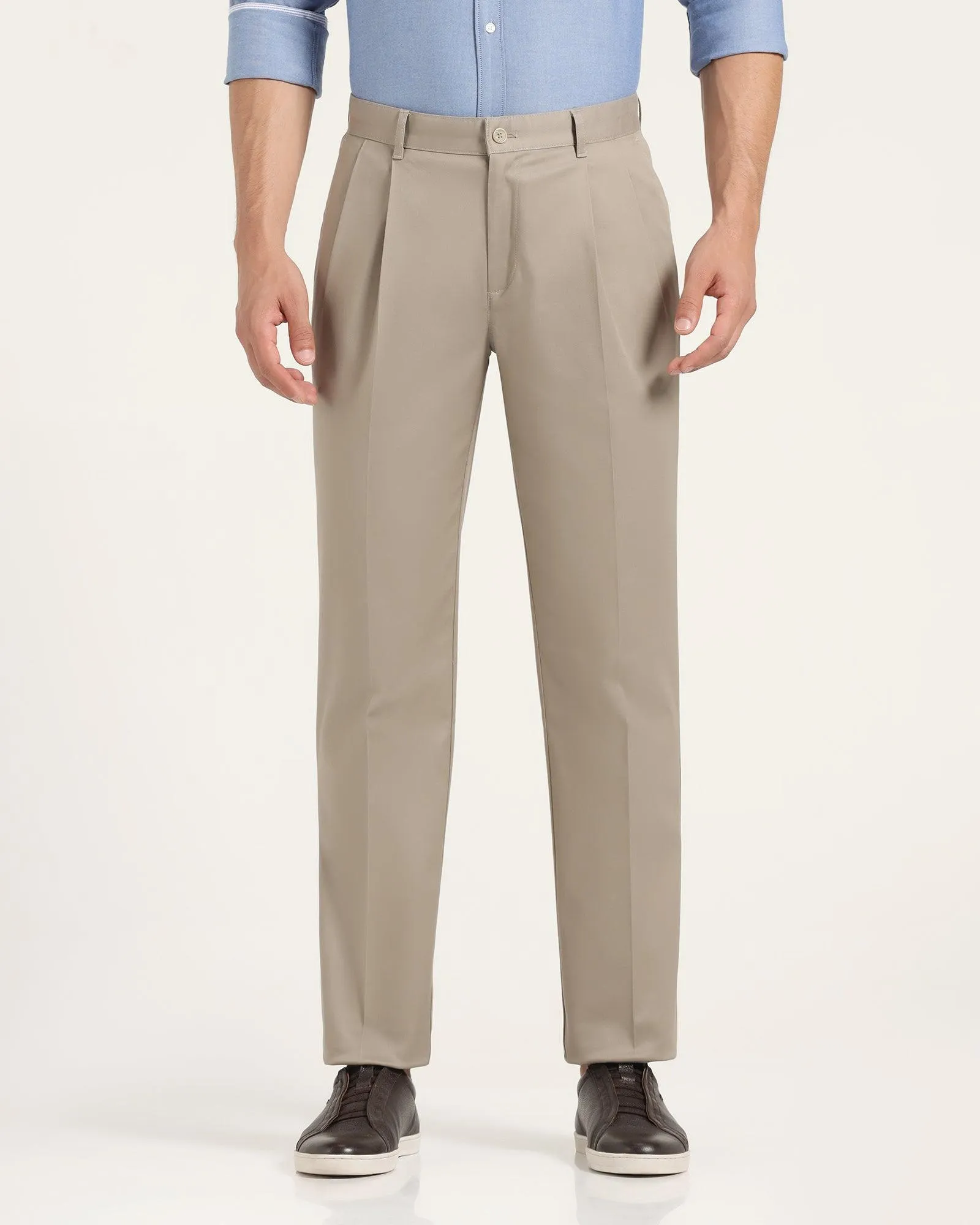 Straight B-90 Casual Mouse Solid Khakis - Criston