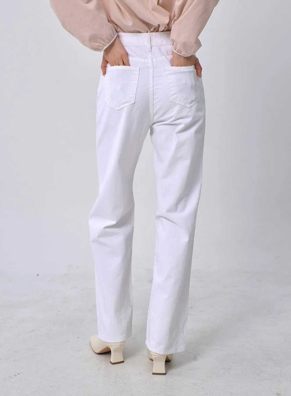 Straight Leg Cotton Pants OM331